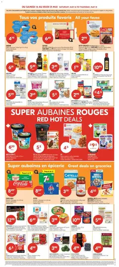 Preview of BÂTON ROUGE Côtes de dos de porc entièrement cuites / Fully Cooked Pork Back Ribs (585 g) ou/or PC SMOKIES saucisses / Sausages (1 kg), Produits sélectionnés/Selected Types from shop Pharmaprix valid from 15.05.2026 | Page: 5