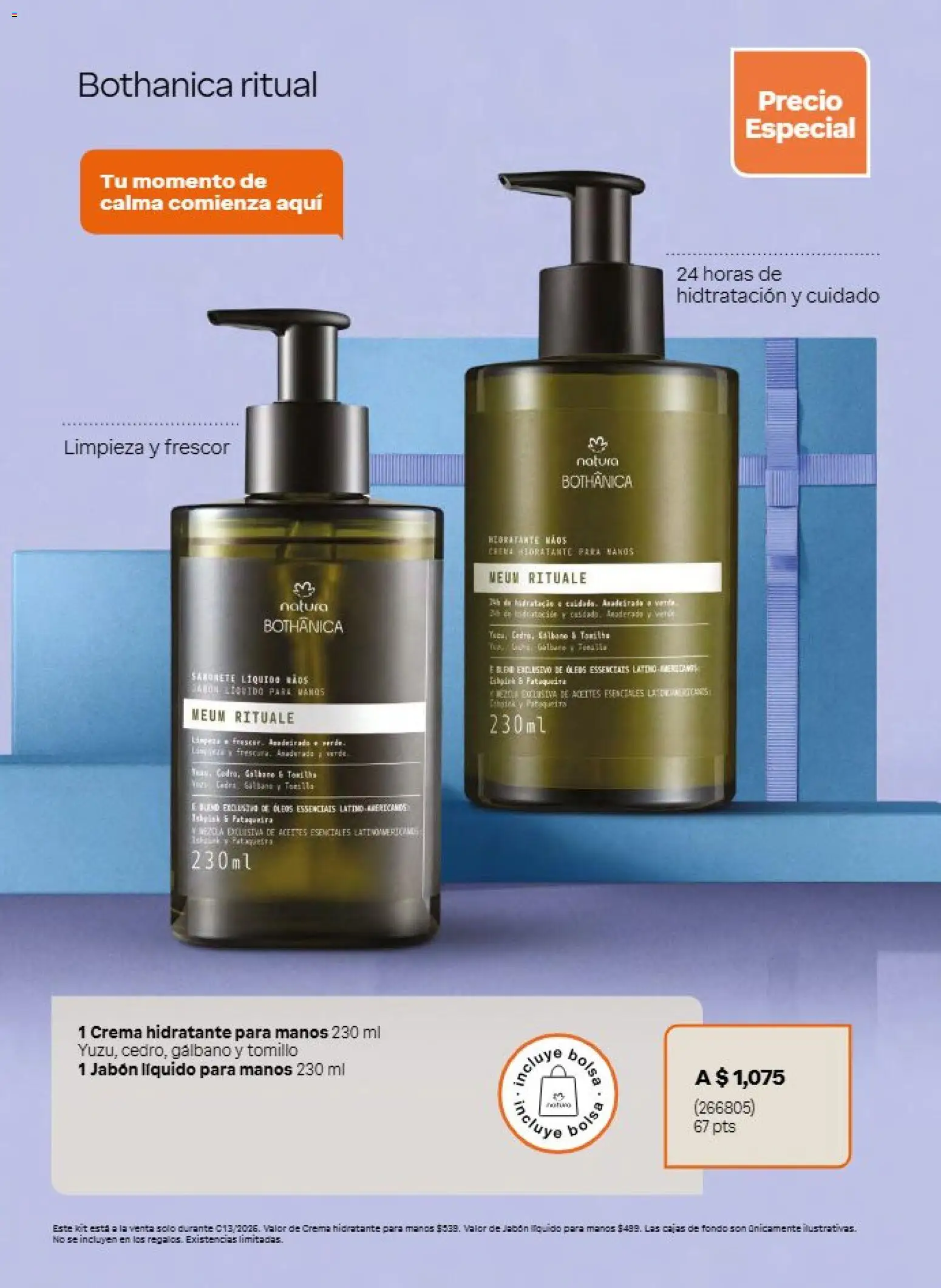 Nuevas ofertas de Natura válidas en toda la República Mexicana desde el 21/08/2026. ¡Encuentra las mejores ofertas en Natura campaña 13 2026! | Página: 16 | Productos: Jabón líquido, Crema, Bolsa, Jabón