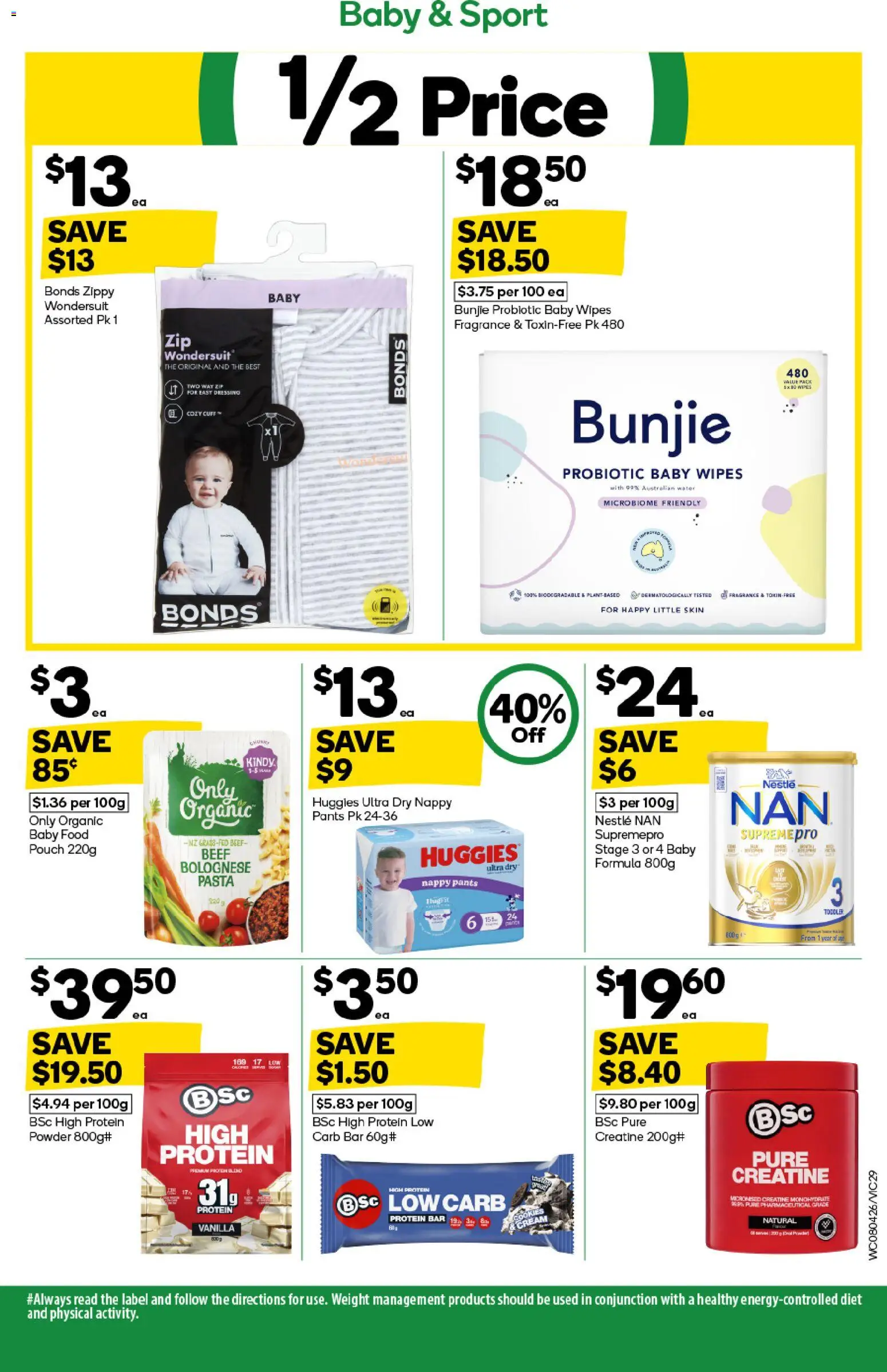 Woolworths catalogue - valid from 08.04.2026 | Page: 29 | Products: Powder, Water, Pants, Weight