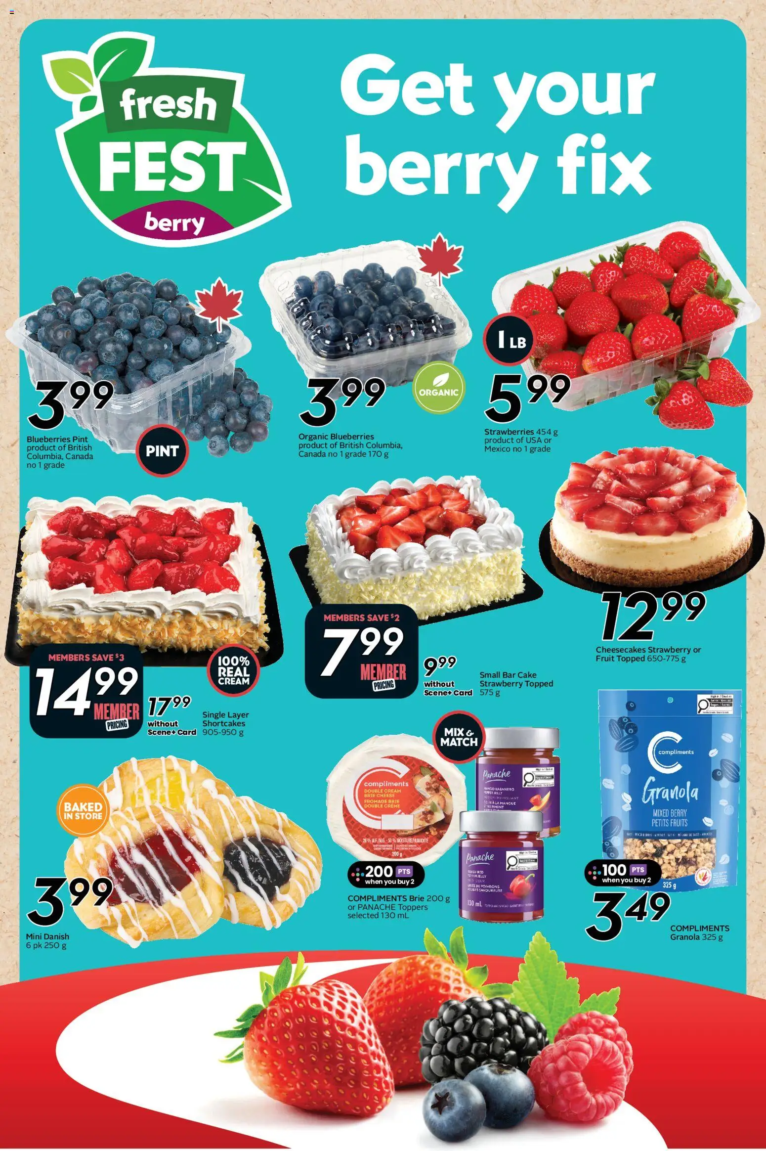 Safeway flyer valid from Jul 23, 2026 | Page: 16 | Products: Strawberries, Cream, Cheese