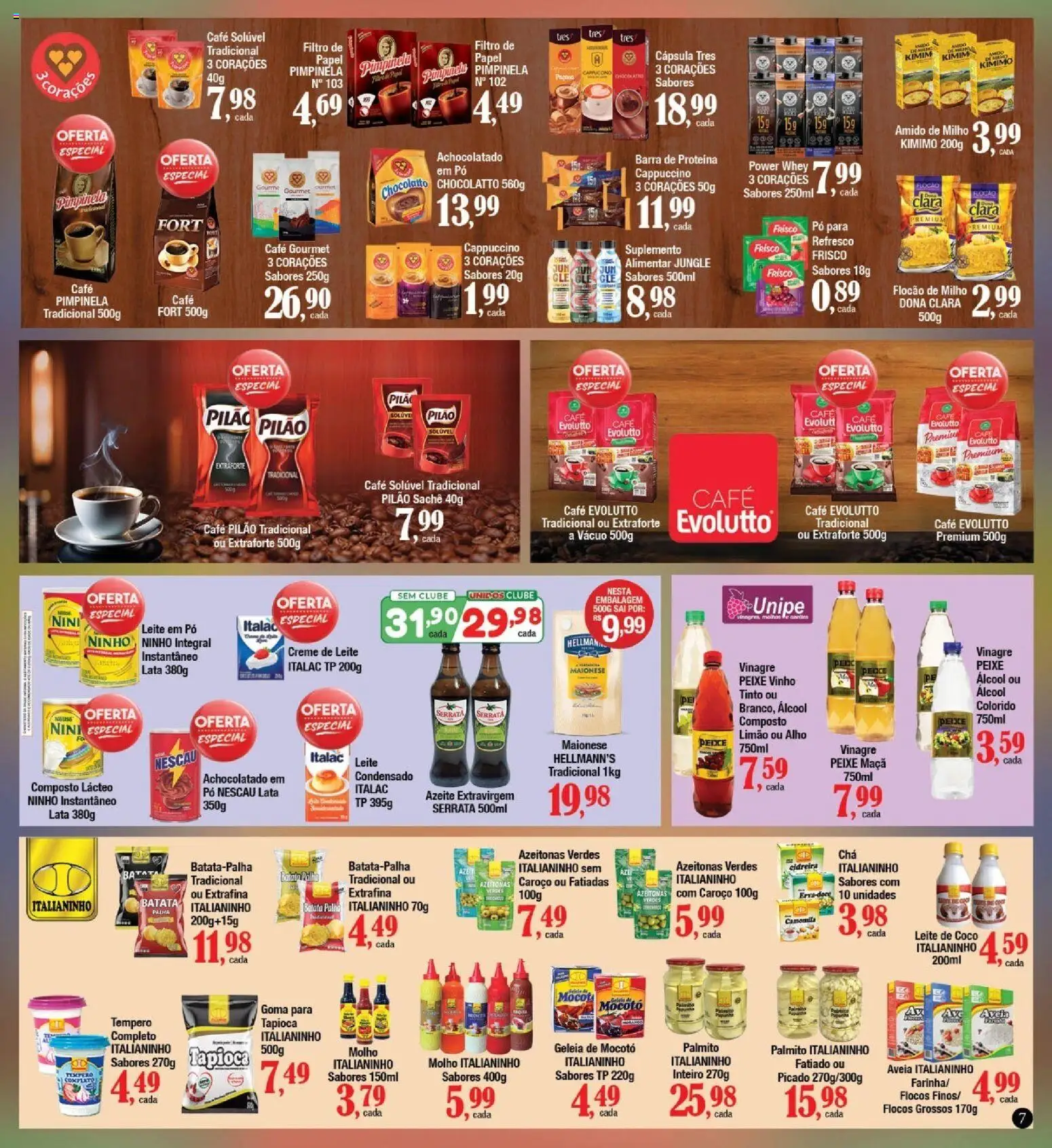 Supermercados Unidos Folheto - válido de 01/09/2026 | Página: 7 | Produtos: Azeitonas, Pó, Vinagre, Café pilão