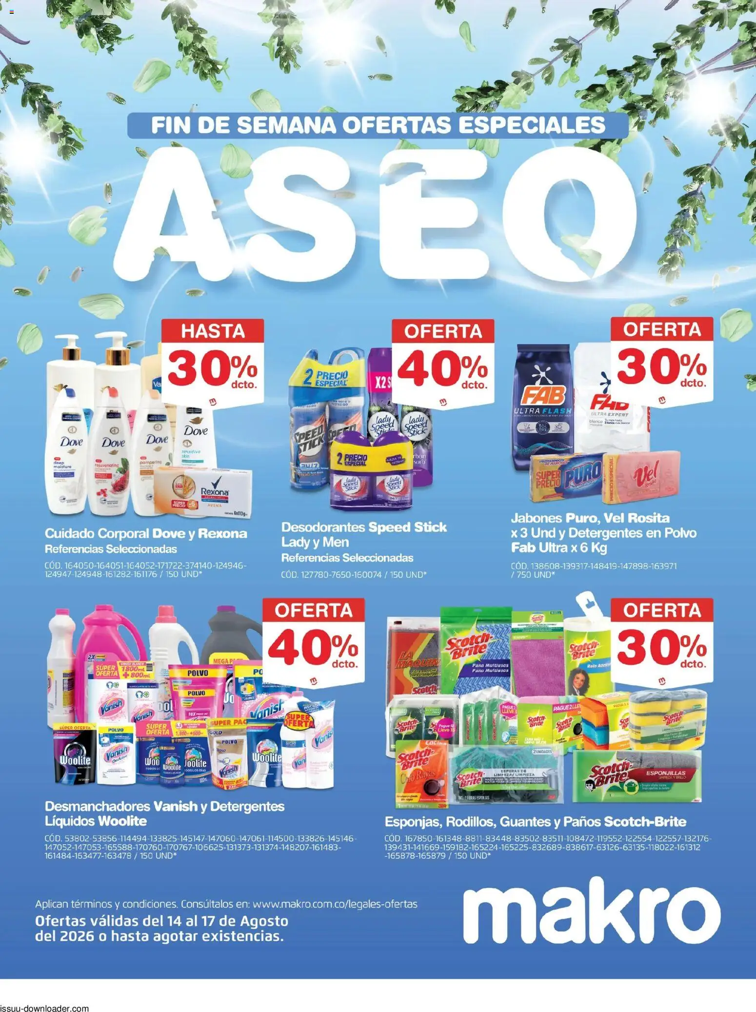 Makro revista - valida desde el 14/08/2026 | Página: 1 | Productos: Guantes, Caro, Avena, Polvo