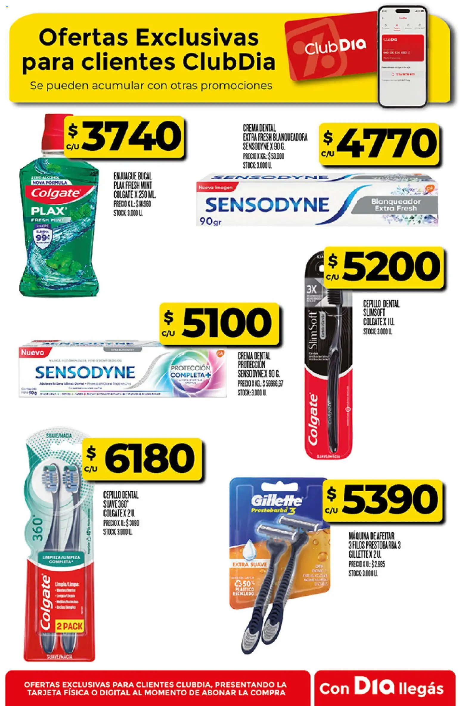 Supermercado DIA Ofertas │ válido desde el 01/09/2026 | Página: 22 | Productos: Maquina de afeitar, Cepillo, Enjuague bucal, Crema