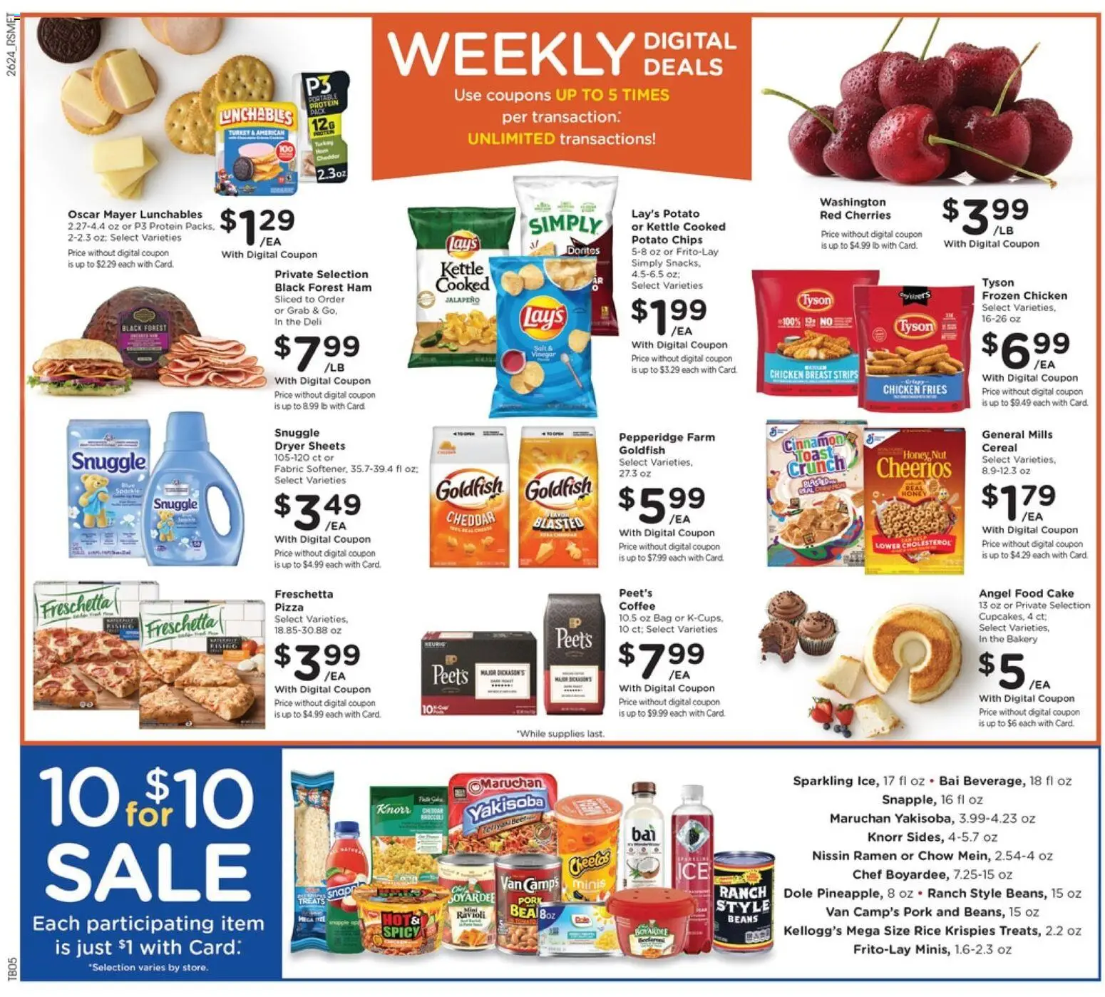 Pick ‘n Save Weekly Ad - valid from 07/15/2026 | Page: 3 | Products: Bakery, Rice, Angel Food Cake, Bag