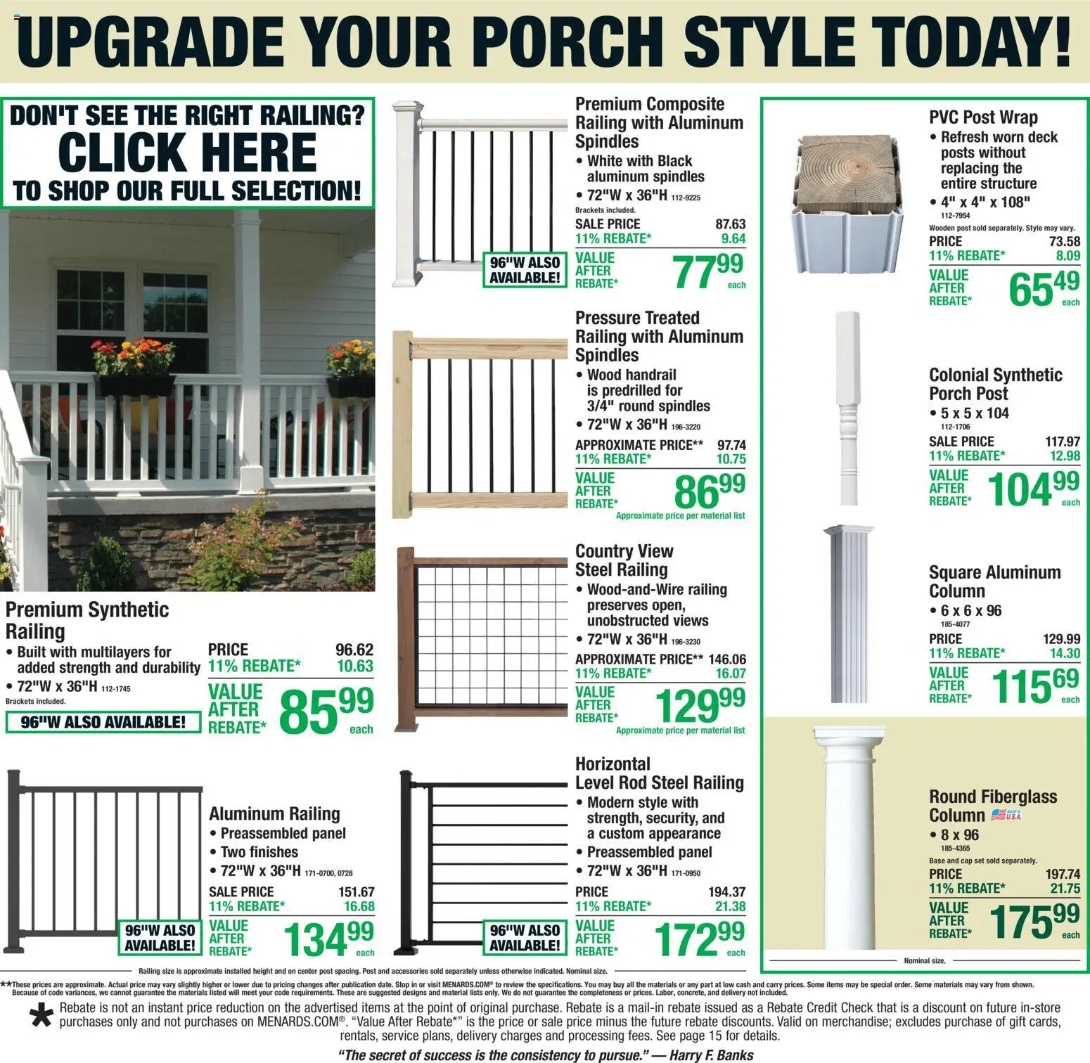 Menards Weekly Ad - valid from 11.06.2026 | Page: 7 | Products: Cap, Rod