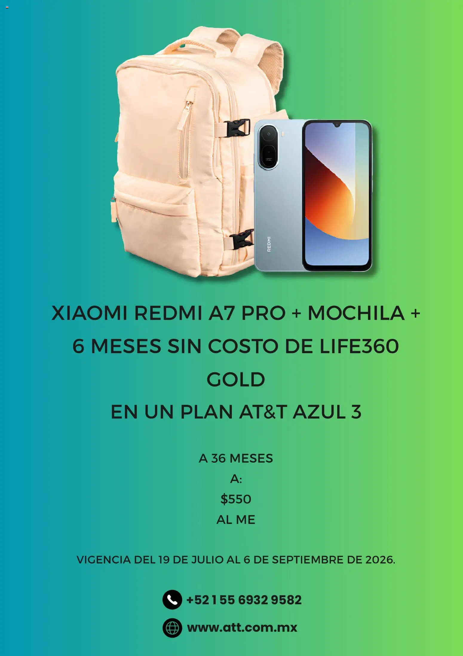 Nuevas ofertas de AT&T válidas en toda la República Mexicana desde el 29/08/2026. ¡Encuentra las mejores ofertas en AT&T catálogo! | Página: 3 | Productos: Mochila