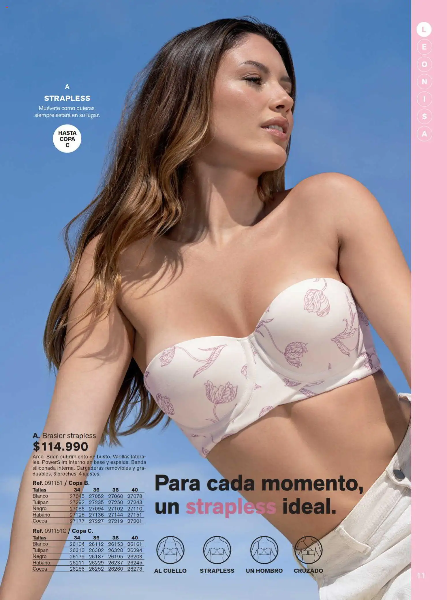 Leonisa revista - valida desde el 15/07/2026 | Página: 11 | Productos: Brasier, Cuello