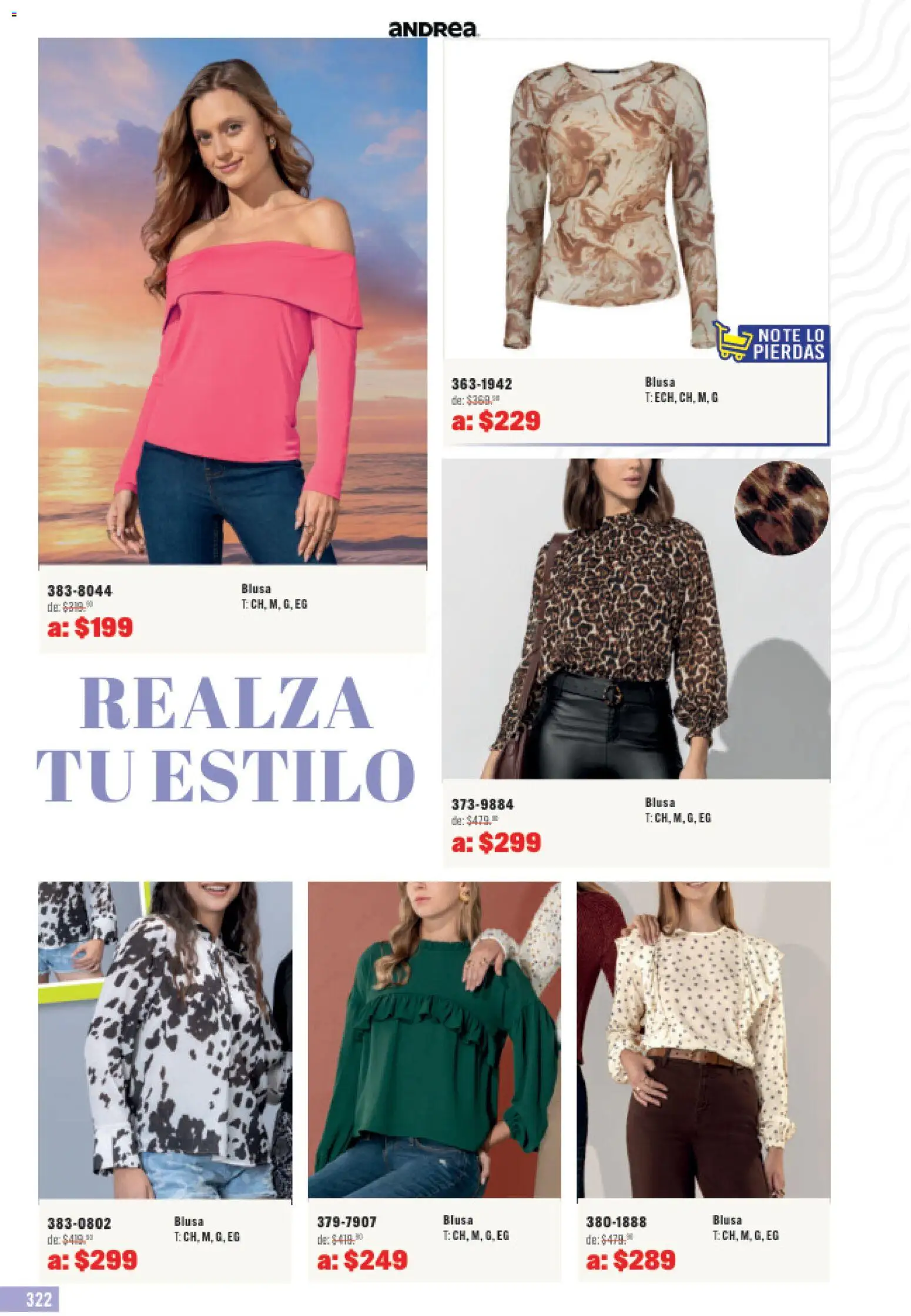 Nuevas ofertas de Andrea válidas en toda la República Mexicana desde el 31.05.2026. ¡Encuentra las mejores ofertas en Andrea catálogo Outlet! | Página: 322