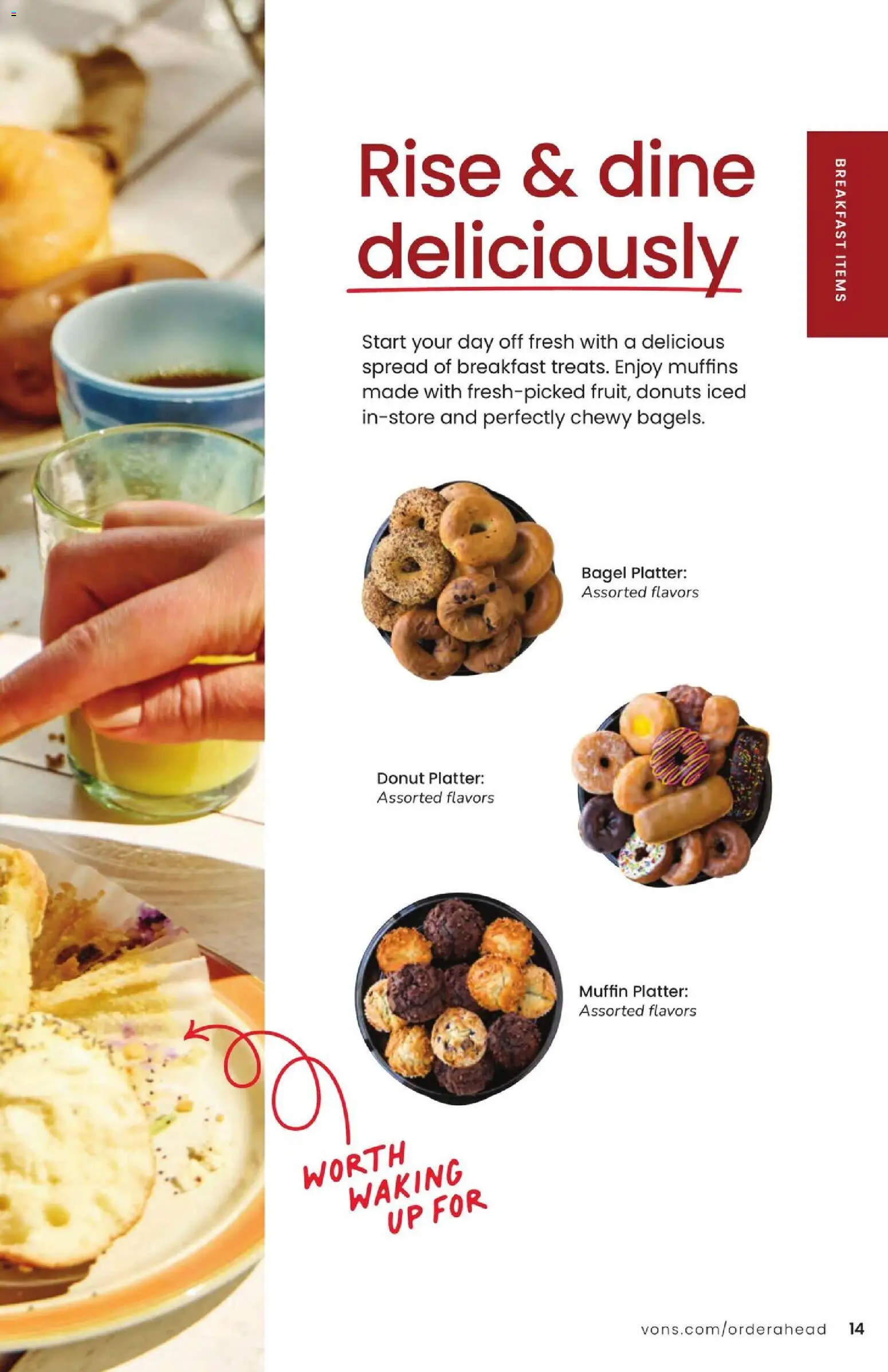 Vons Entertaining Guide - valid from 10/01/2025 | Page: 15 | Products: Spread, Muffin, Donut, Muffins