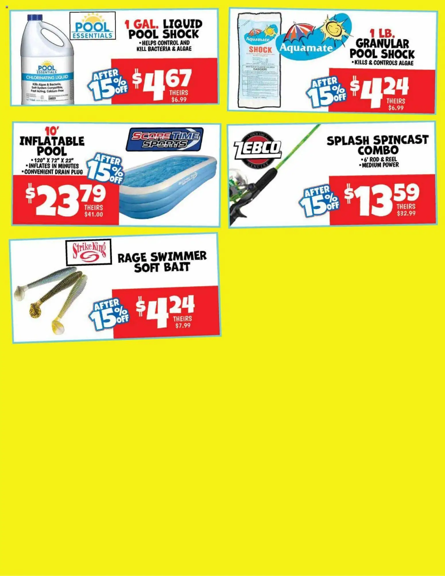 Ollie's Sale Ad - valid from 06/29/2026 | Page: 2 | Products: Shock, Rod, Bait