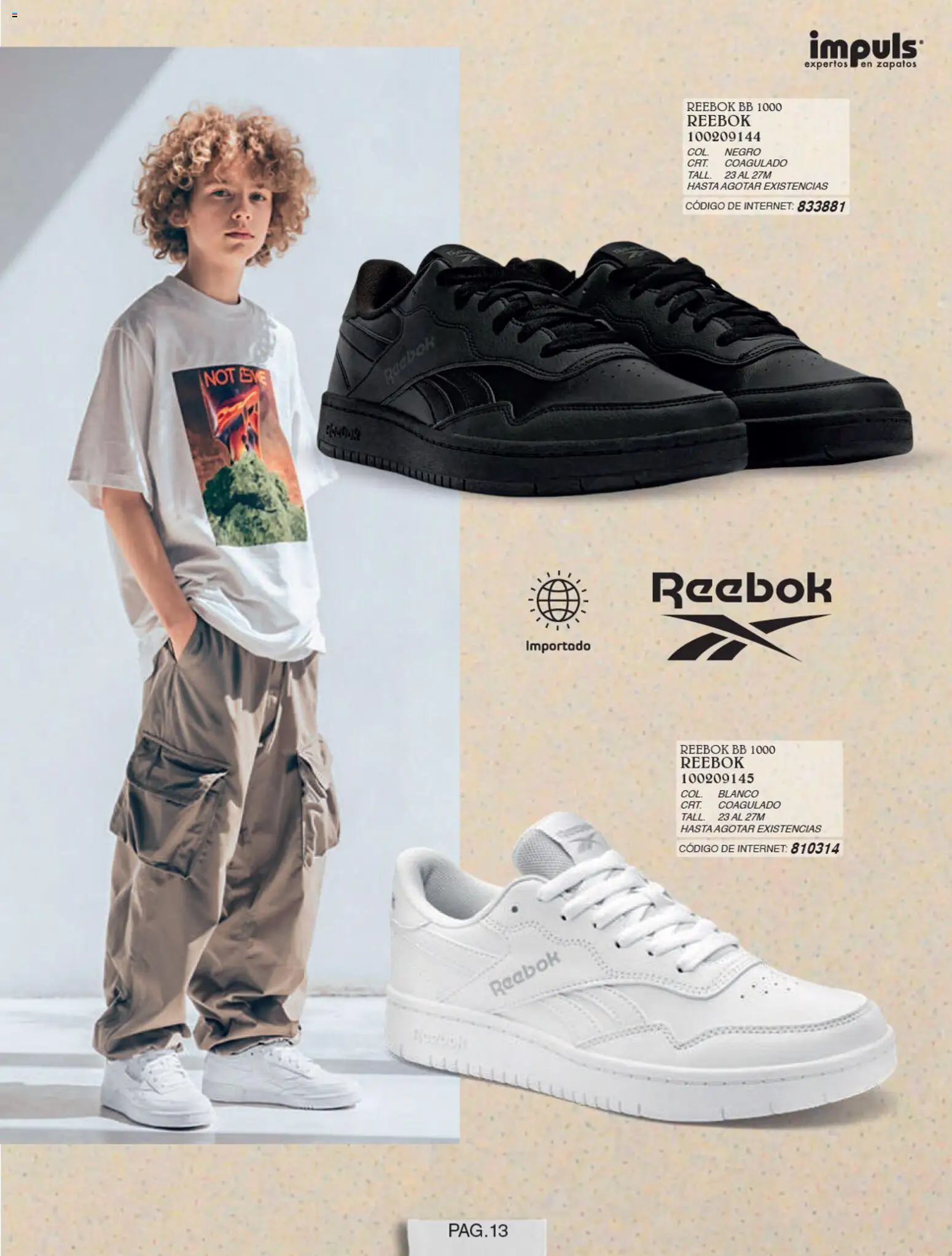 Nuevas ofertas de Impuls válidas en toda la República Mexicana desde el 01/07/2026. ¡Encuentra las mejores ofertas en Impuls catálogo Niño! | Página: 15 | Productos: Zapatos