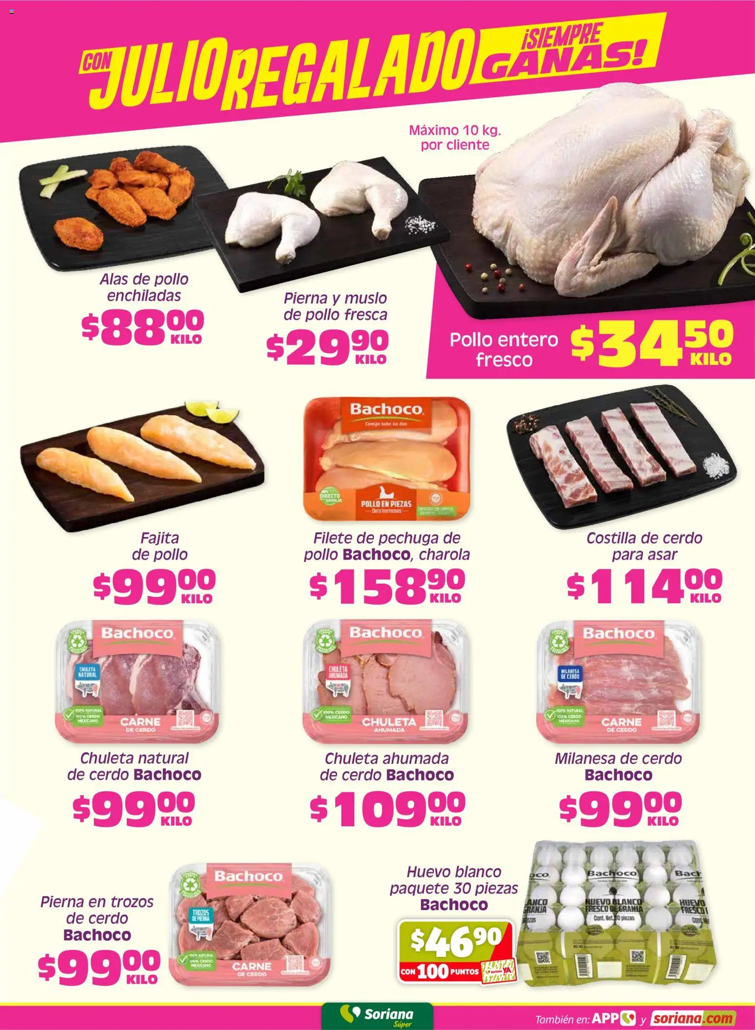 Nuevas ofertas de Soriana válidas en toda la República Mexicana desde el 29.05.2026. ¡Encuentra las mejores ofertas en Soriana Fin de Semana Súper: Tijuana, Mexicali, Ensenada, San Luis Río Colorado y Tecate! | Página: 3 | Productos: Pollo, Milanesa, Huevo, Cerdo