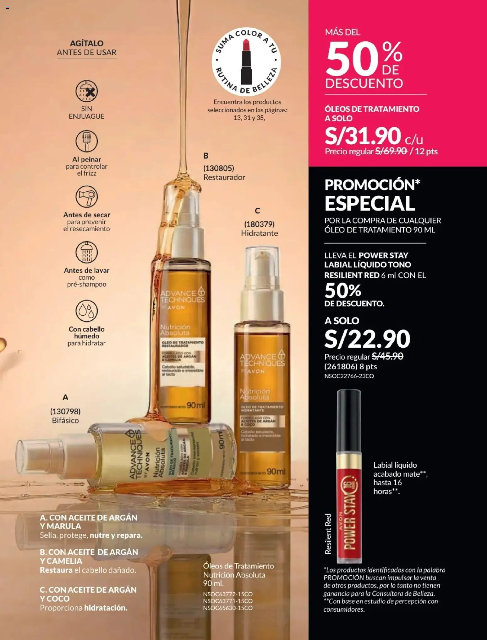 Catálogo Avon válido desde 01/07/2026 | Página: 228 | Productos: Aceite