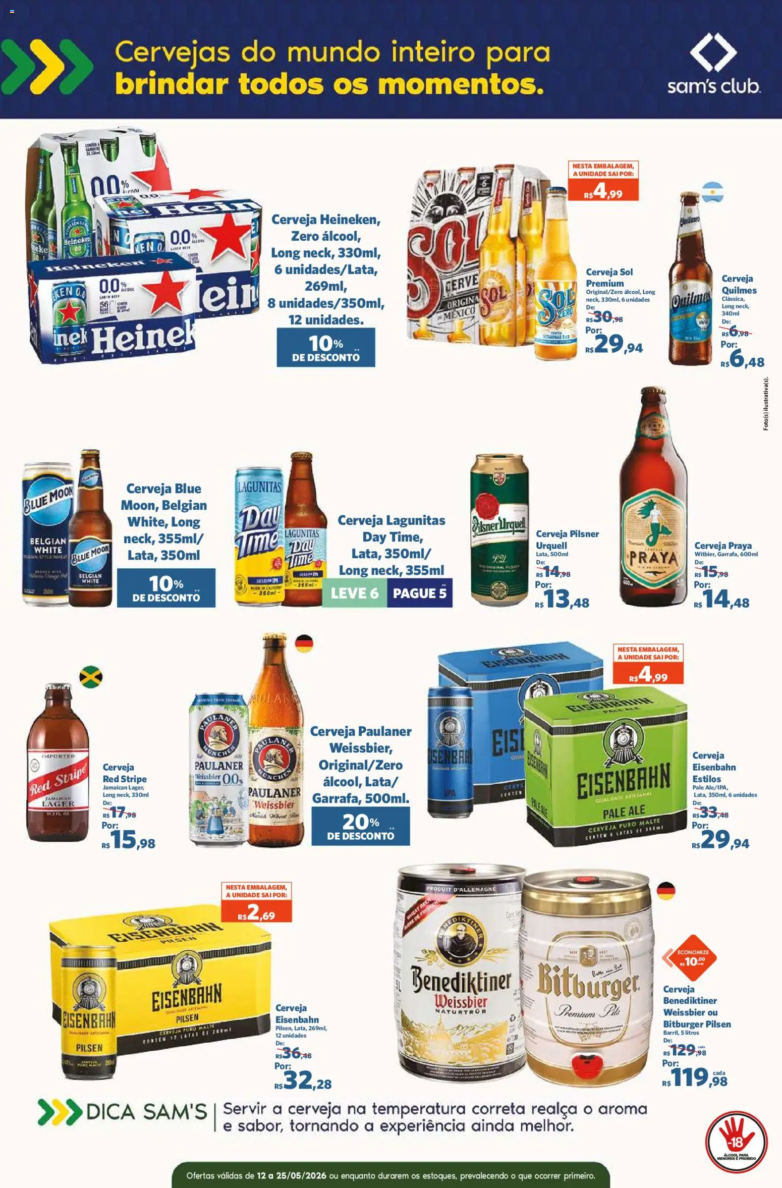 Sam's Club Folheto - válido de 12.05.2026 | Página: 9 | Produtos: Eisenbahn, Cerveja, Heineken