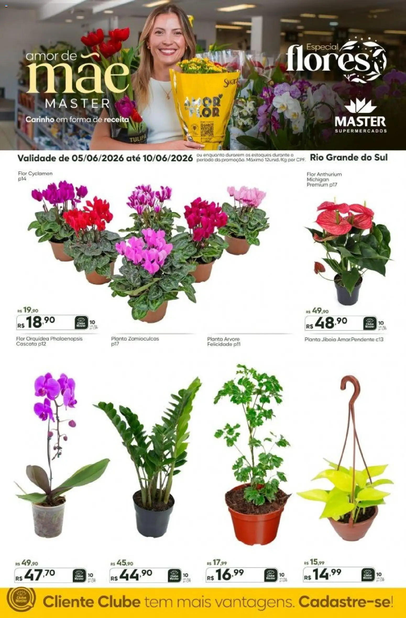 Master Folheto - válido de 05.06.2026 | Página: 1 | Produtos: Flores