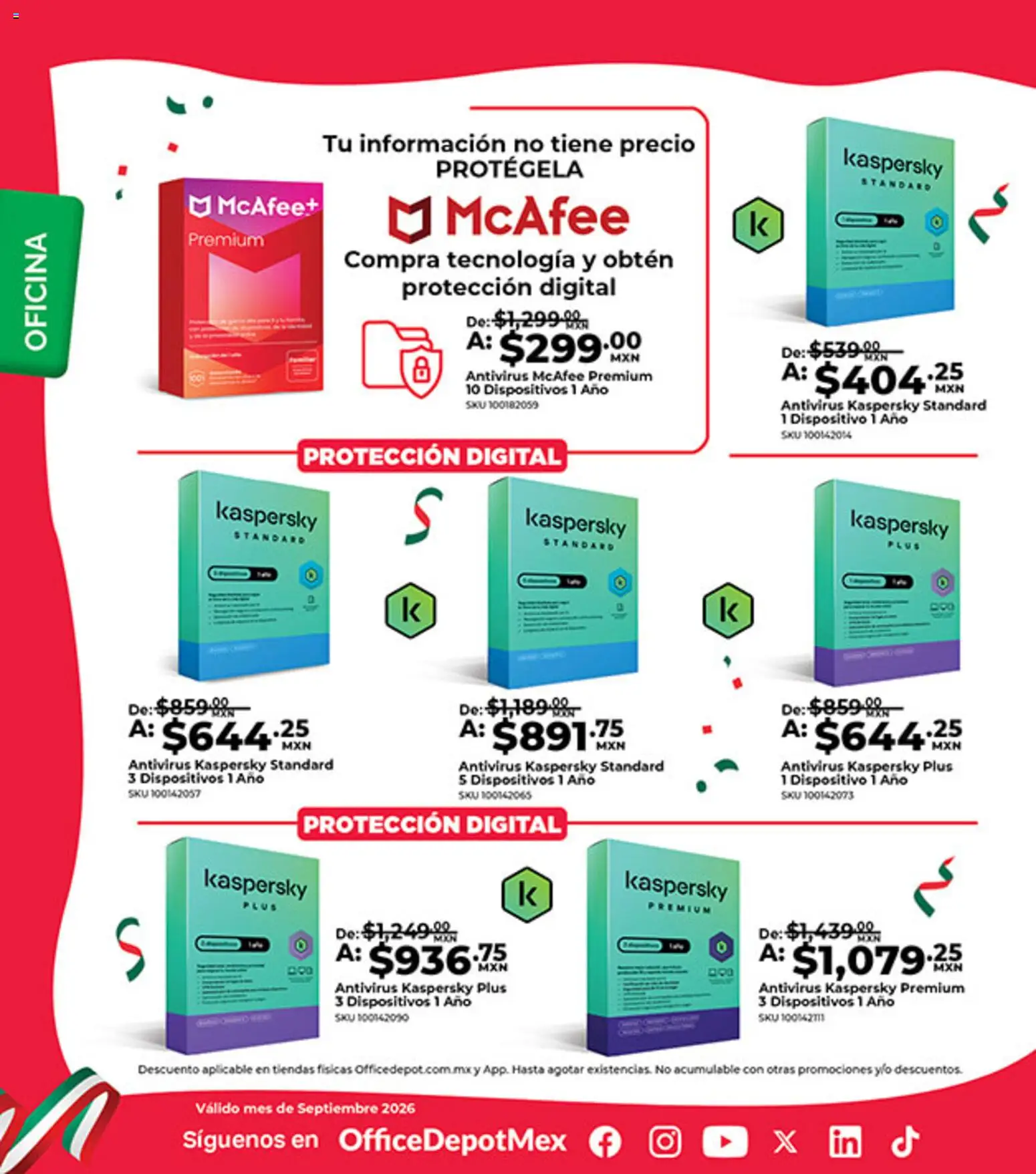 Nuevas ofertas de Office Depot válidas en toda la República Mexicana desde el 01/09/2026. ¡Encuentra las mejores ofertas en Office Depot catálogo! | Página: 12