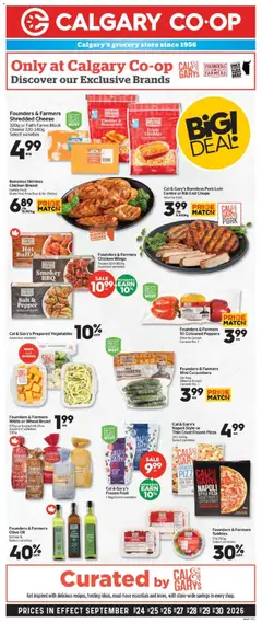 Preview of Calgary Co-op weekly flyer / circulaire from shop Calgary Co-op valid from Sep 24, 2026