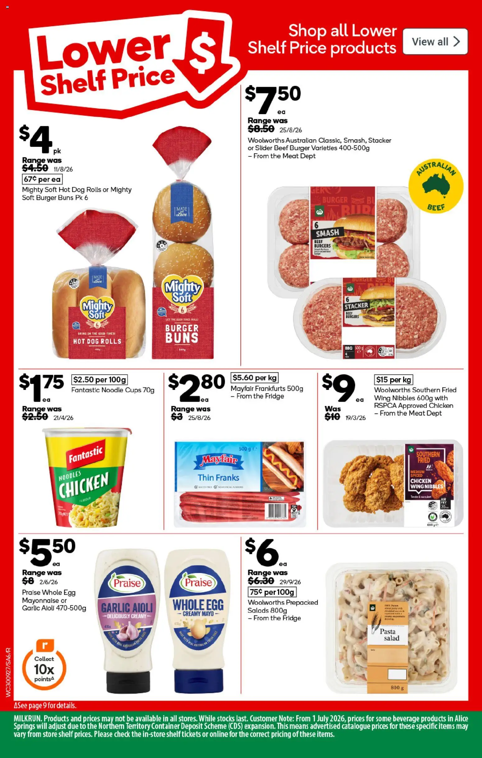 Woolworths catalogue - valid from 30/09/2026 | Page: 6 | Products: Chicken, Noodles, Meat, Pasta