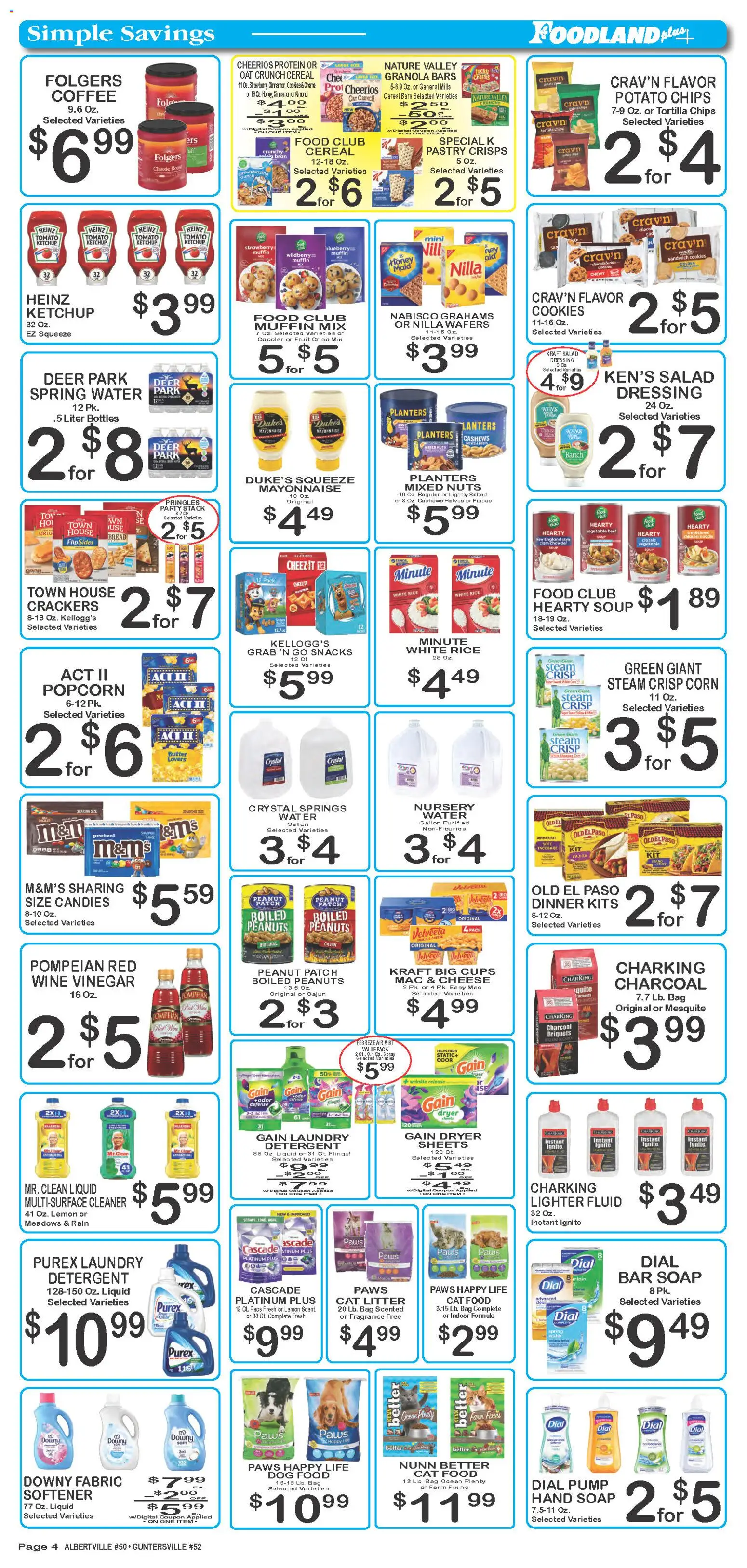Foodland Weekly Ad - valid from 07/14/2026 | Page: 4 | Products: Wine, Beef, Water, Mayonnaise