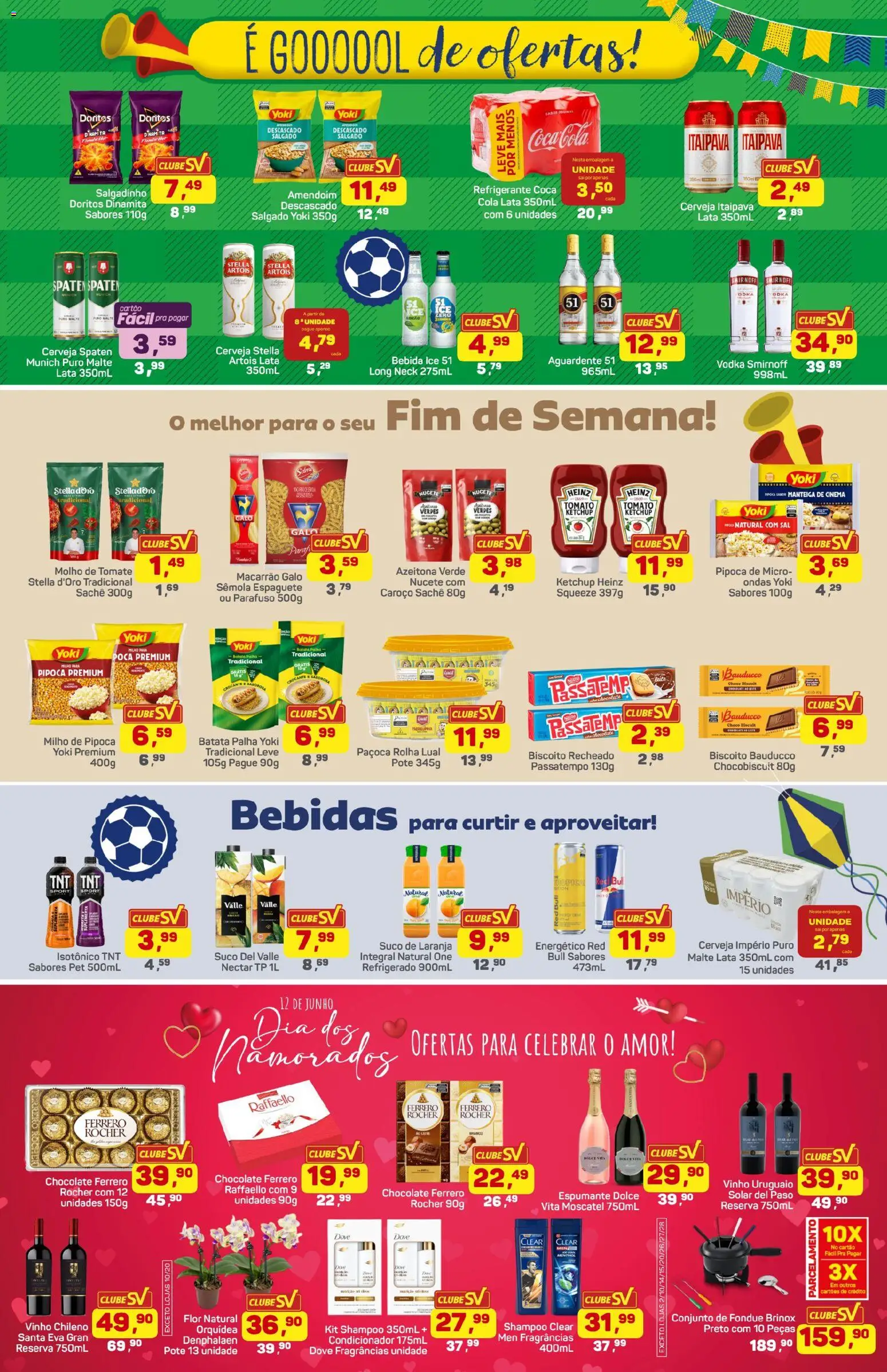 Supermercados São Vicente Folheto - válido de 11.06.2026 | Página: 3 | Produtos: Vinho, Ketchup, Batata palha, Sal
