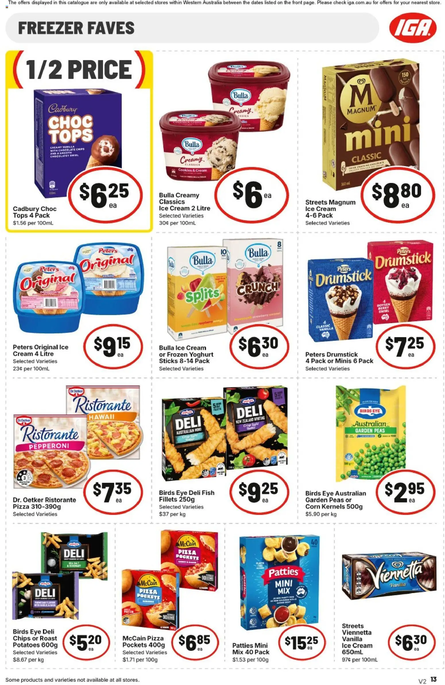 IGA catalogue - valid from 22/07/2026 | Page: 13 | Products: Chips, Cream, Lime, Freezer