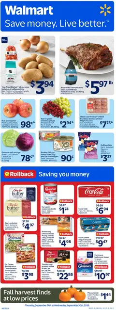 Preview of Walmart weekly flyer from shop Walmart valid from Sep 24, 2026