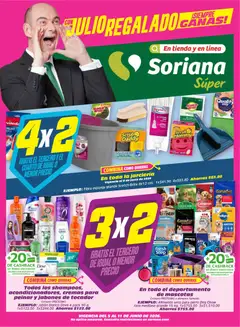 Vista previa de Soriana Julio Regalado Súper Nacional, nuevo folleto de la tienda, válido en México a partir del 05.06.2026