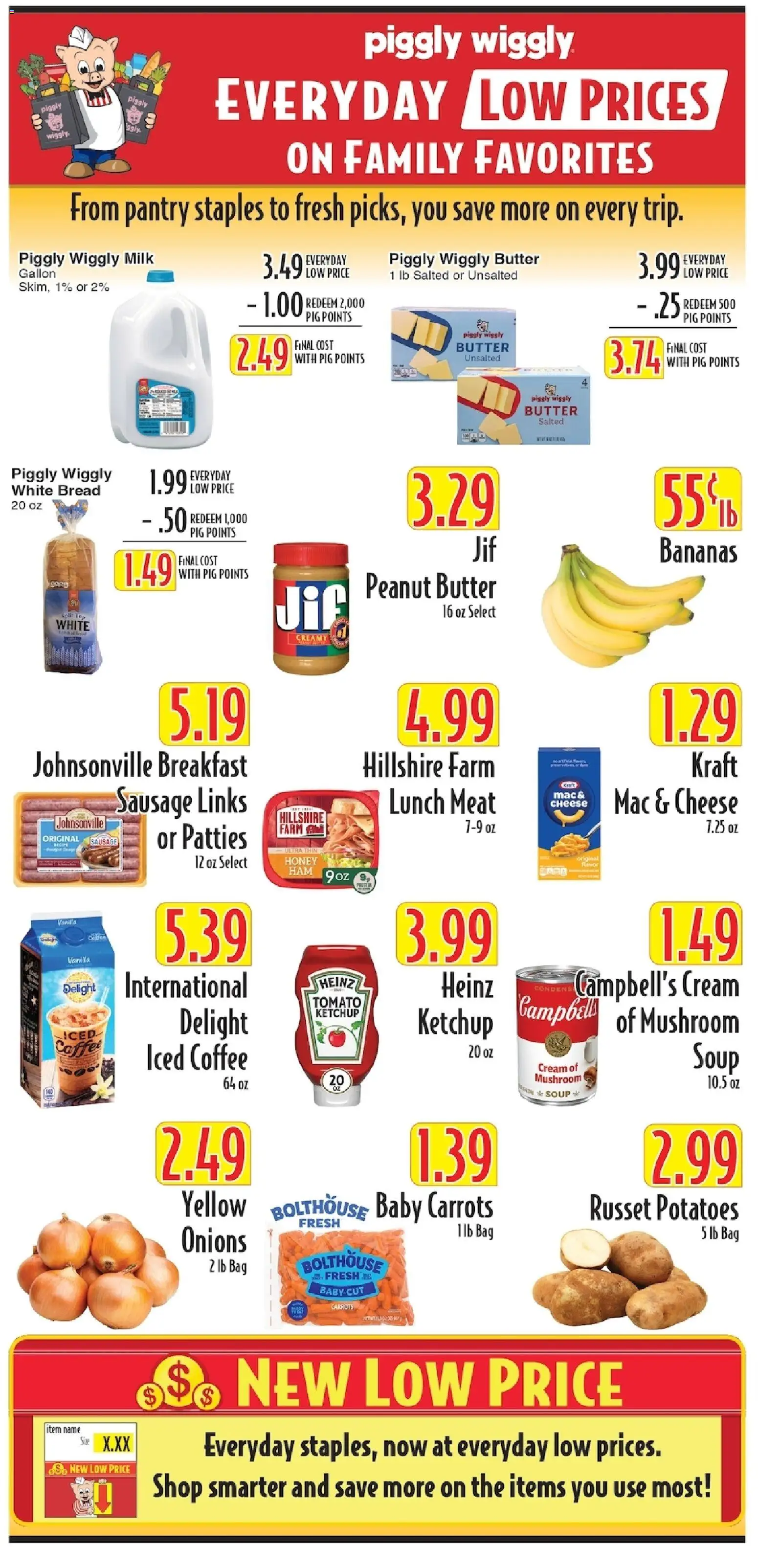 Piggly Wiggly Weekly Ad - valid from 08/19/2026 | Page: 7 | Products: Meat, Bread, Coffee, Carrots