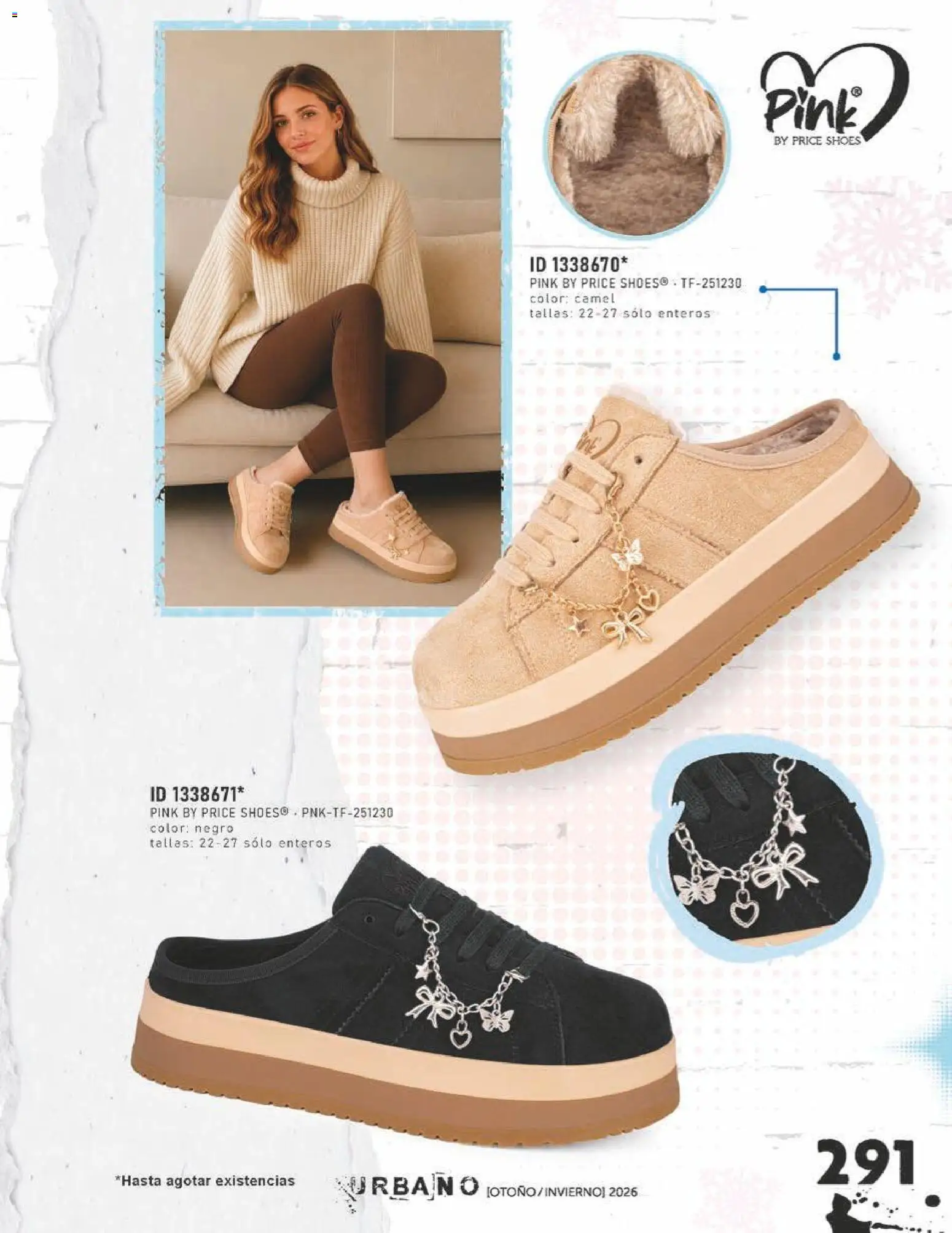 Nuevas ofertas de Price Shoes válidas en toda la República Mexicana desde el 31/07/2026. ¡Encuentra las mejores ofertas en Price Shoes catálogo Urbano! | Página: 291