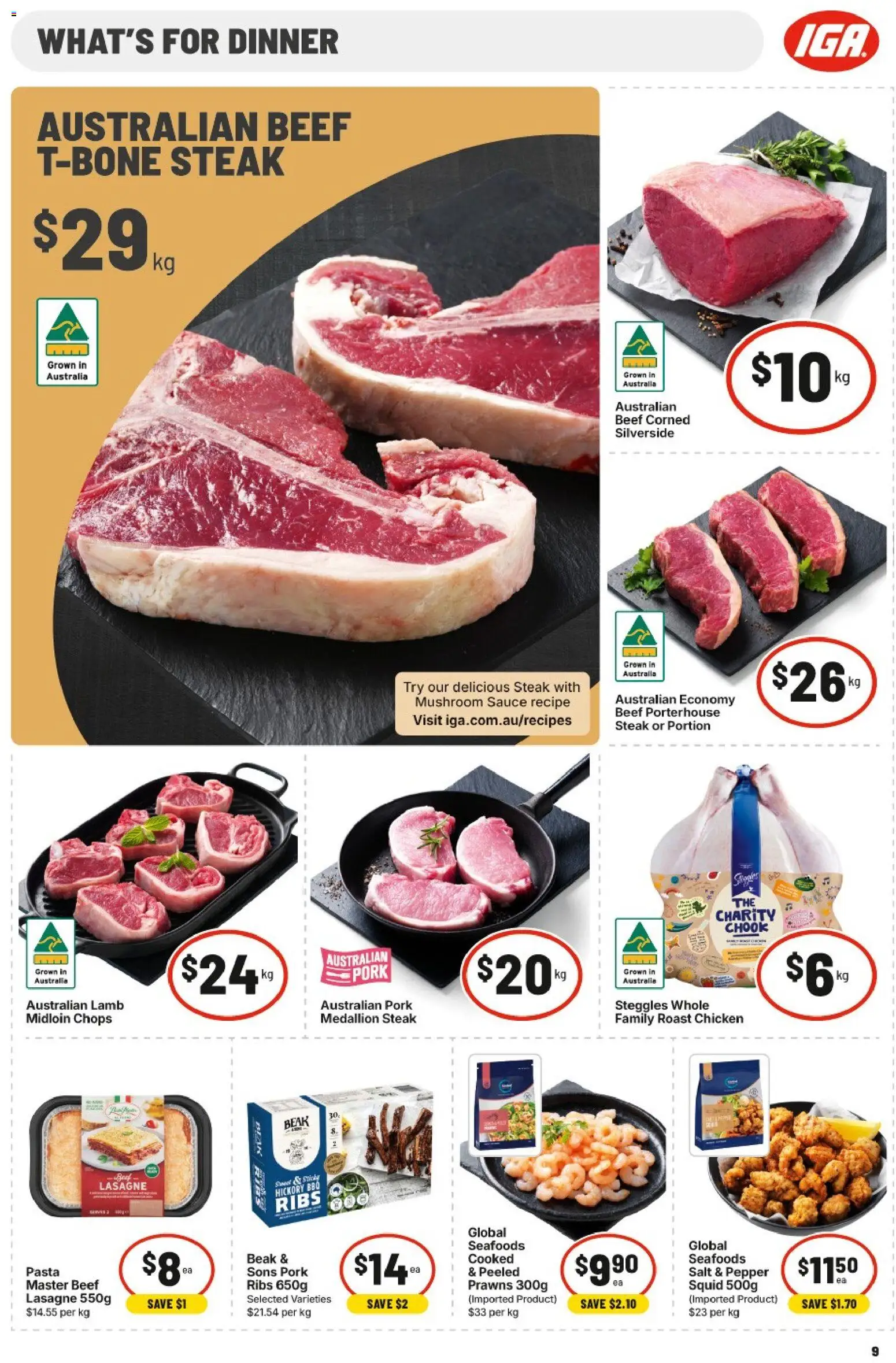 IGA catalogue - valid from 15/07/2026 | Page: 10 | Products: Chicken, Pork, Lamb, Sauce