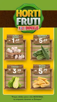 Dovale ofertas Hortifruti - Pré-Visualização do folheto da loja Dovale, válido de 08.05.2026