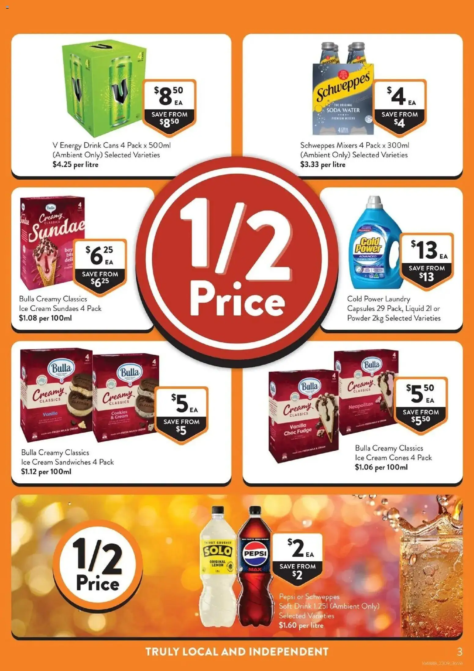 Foodworks catalogue Mirboo North - 23/09/2026 > weekly / monthly specials | Page: 3 | Products: Powder, Lemon, Cookies, Vanilla
