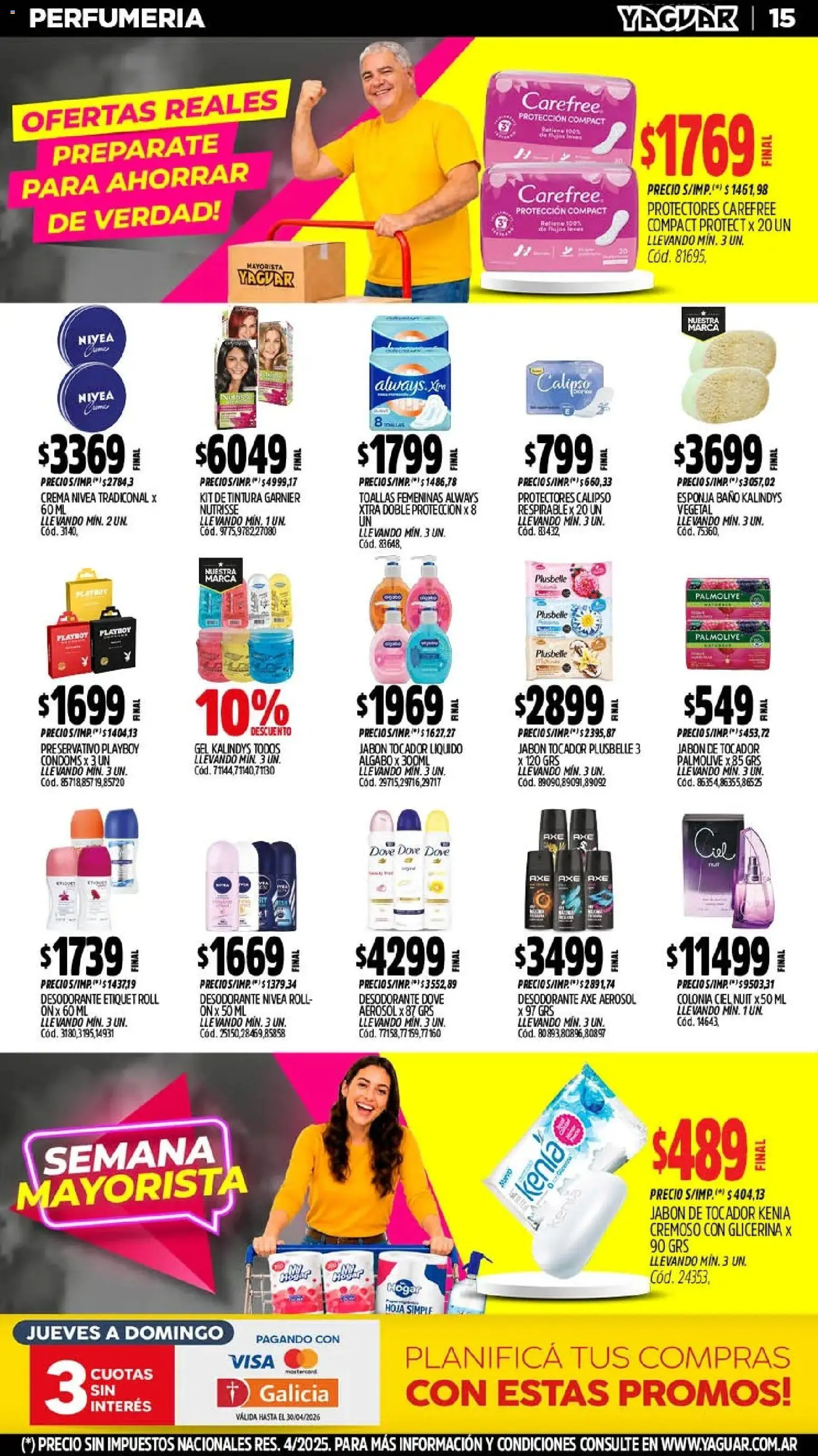 Yaguar - Oferta Semanal Neuquen │ válido desde el 18.05.2026 | Página: 16 | Productos: Toallas, Baño, Jabón, Crema