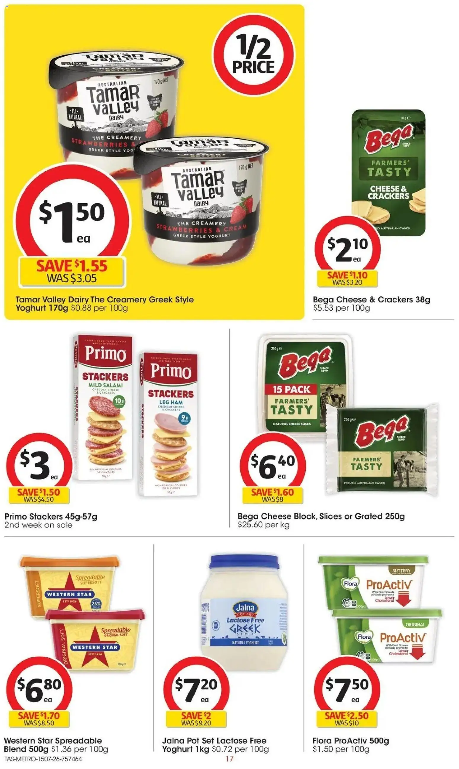 Coles catalogue - valid from 15/07/2026 | Page: 17 | Products: Dairy, Yoghurt, Salami, Cream