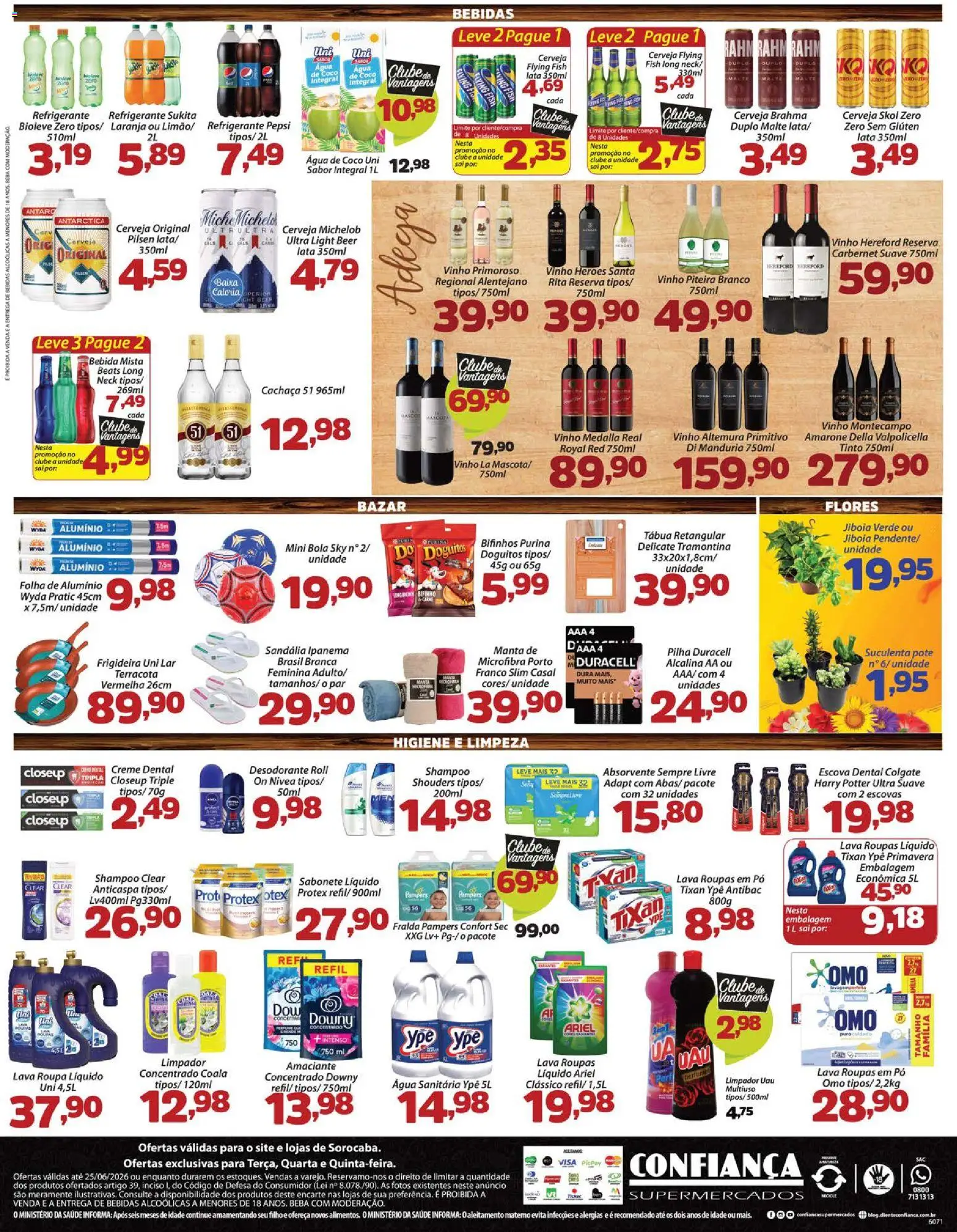Confiança Folheto - válido de 23/06/2026 | Página: 4 | Produtos: Coco, Sabonete, Sabonete líquido, Água sanitária