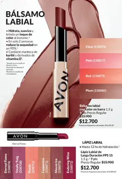 Vista previa Avon -  Campaña 6/2026 válido desde el 01.06.2026 | Página: 43 | Productos: Lápiz labial, Bálsamo, Manteca