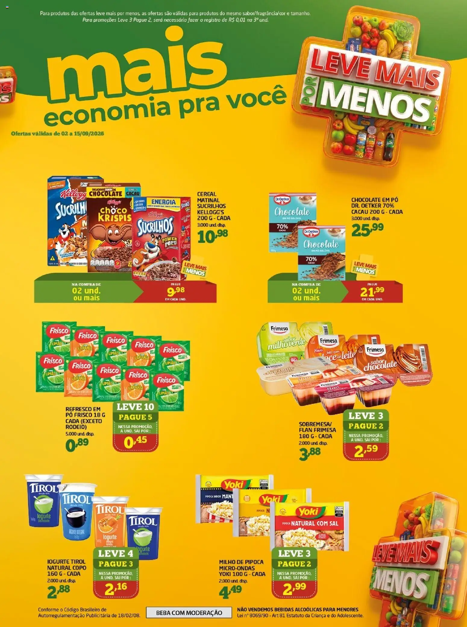 Cooper Folheto - válido de 02/09/2026 | Página: 3 | Produtos: Refresco, Leite, Microondas, Pipoca