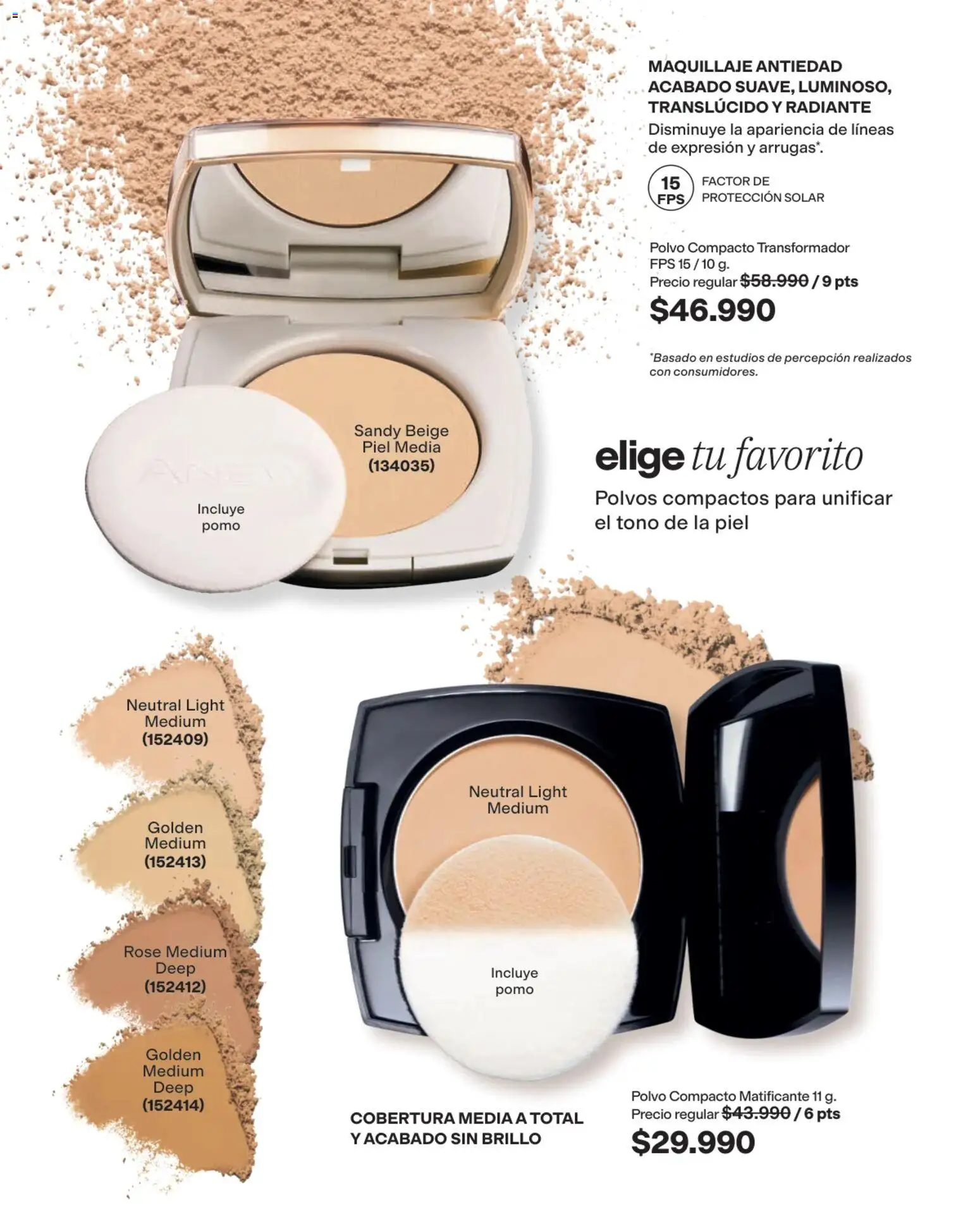 Avon revista - valida desde el 03/08/2026 | Página: 71 | Productos: Polvo compacto, Brillo, Maquillaje, Polvo