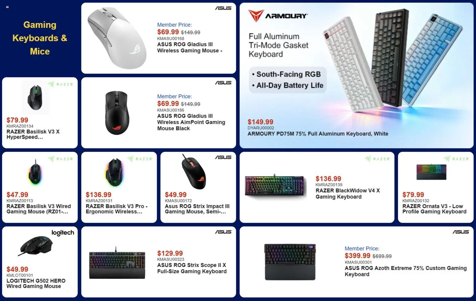 Canada Computers flyer valid from Aug 25, 2026 | Page: 7 | Products: Mouse, Keyboard, Battery
