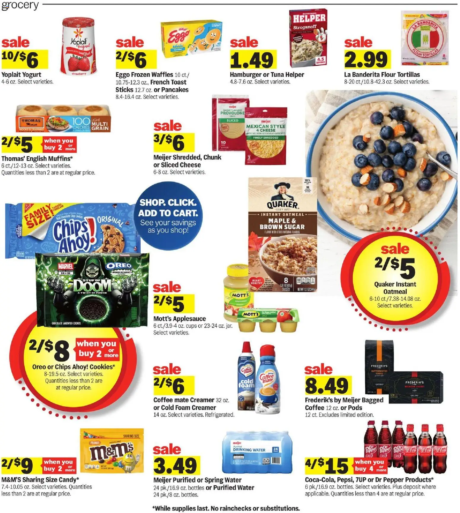 Meijer Weekly Ad - valid from 11.03.2026 | Page: 3 | Products: Cheese, Coffee, Chocolate, Pepper