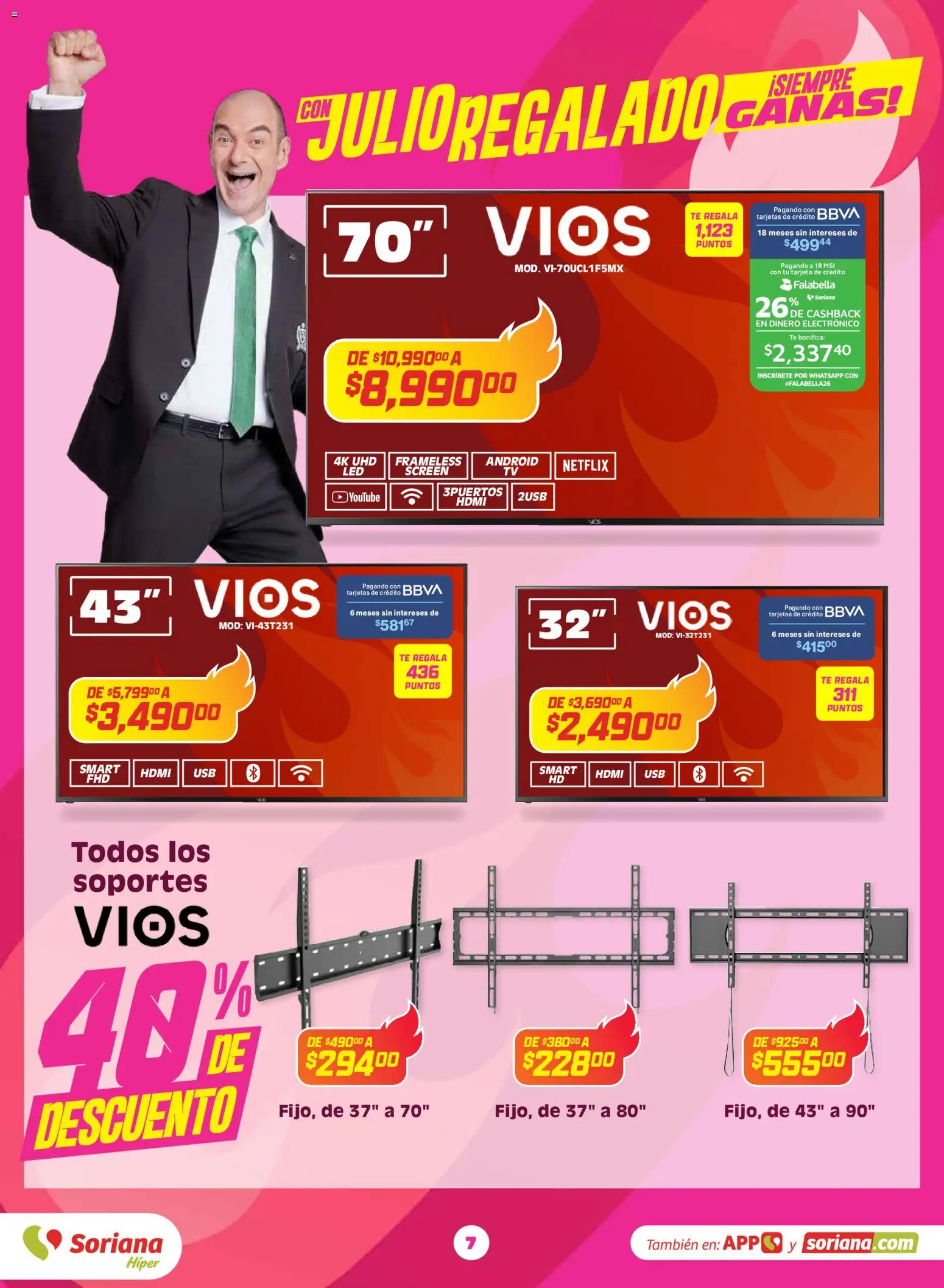 Nuevas ofertas de Soriana válidas en toda la República Mexicana desde el 03.06.2026. ¡Encuentra las mejores ofertas en Soriana Con Julio Regalado siempre ganas Híper Nacional! | Página: 6 | Productos: Té