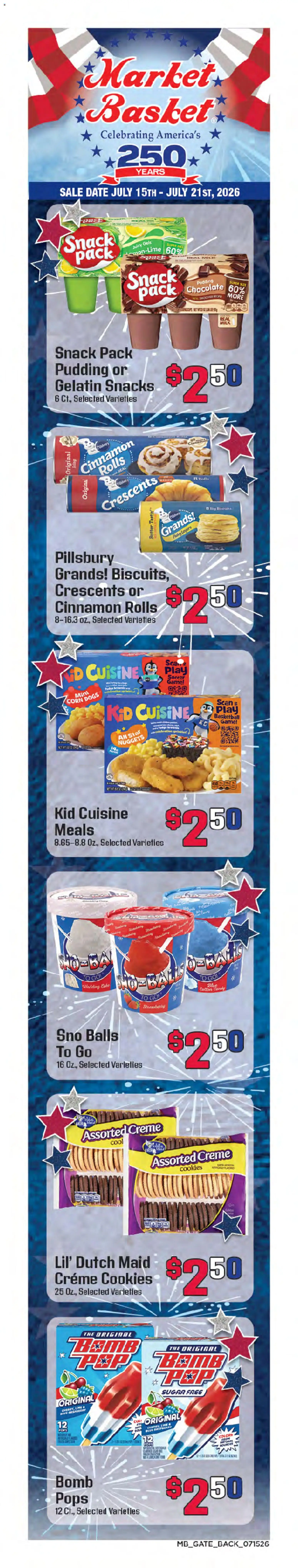 Market Basket Weekly Ad - valid from 07/15/2026 | Page: 2 | Products: Butter, Cookies, Date, Game