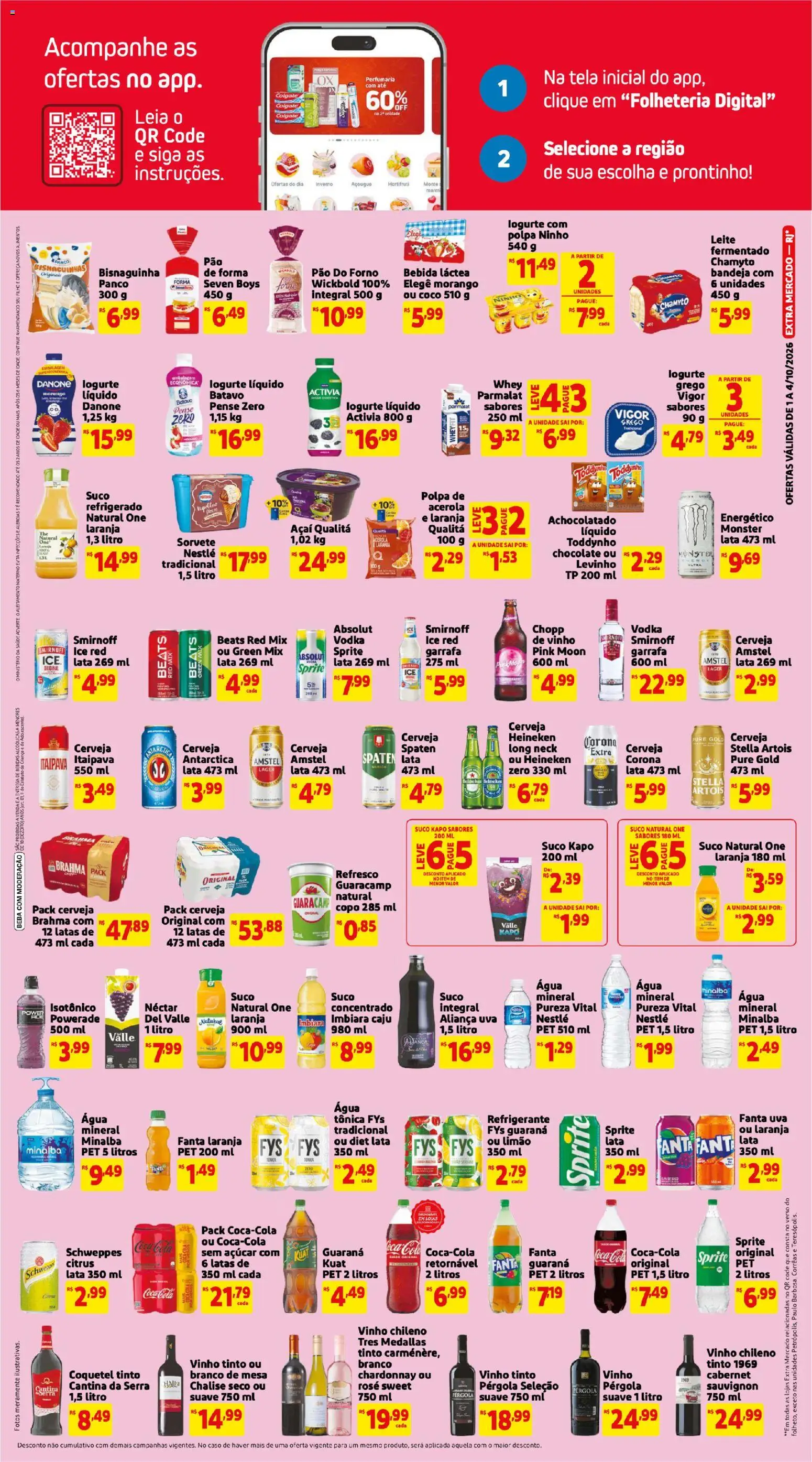 Extra Folheto - válido de 01/10/2026 | Página: 3 | Produtos: Caju, Forno, Refresco, Bandeja
