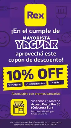 Vista previa Yaguar - Visita REX válido desde el 05/10/2026
