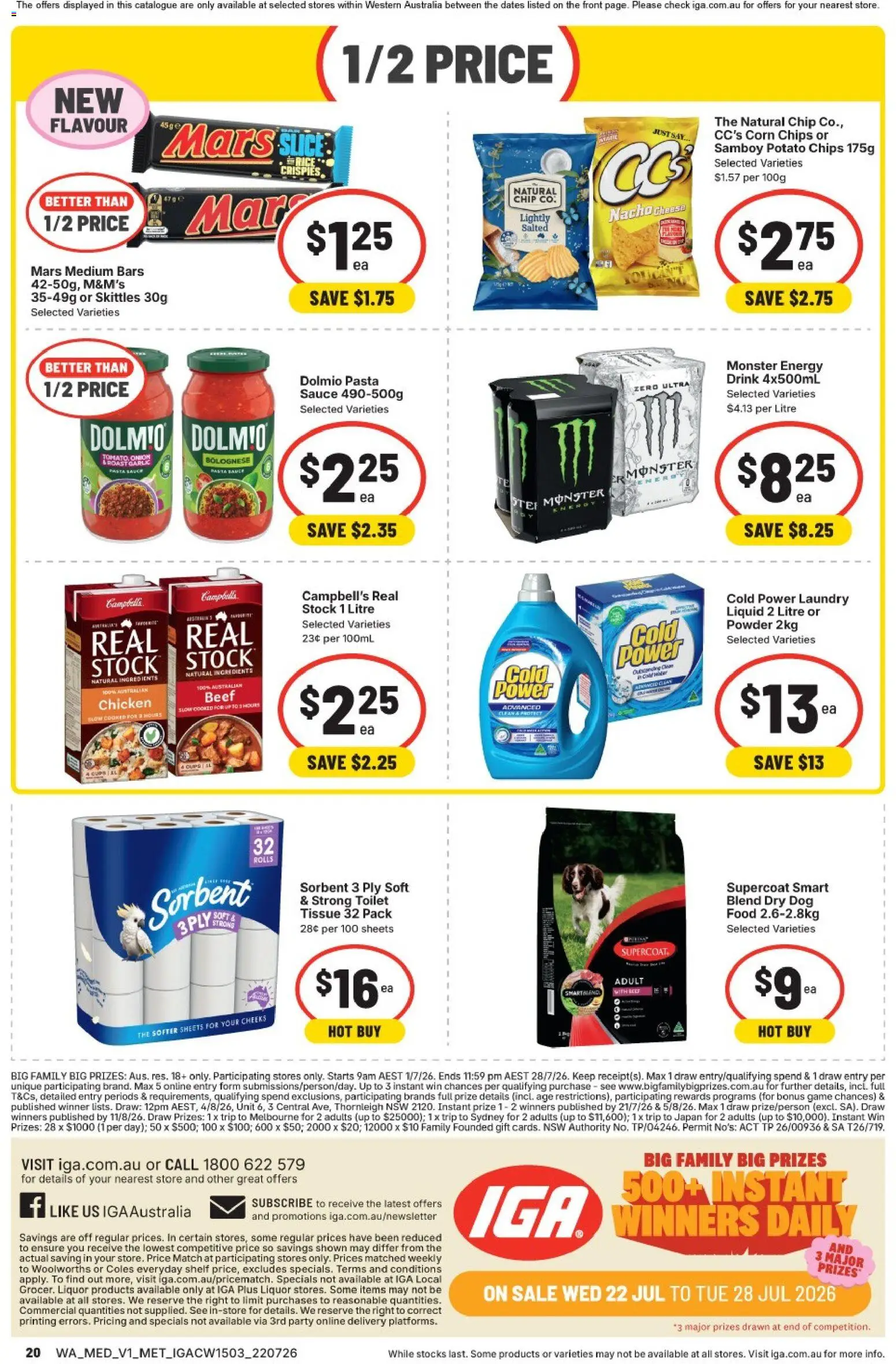 IGA catalogue - valid from 22/07/2026 | Page: 17 | Products: Chicken, Beef, Sauce, Garlic