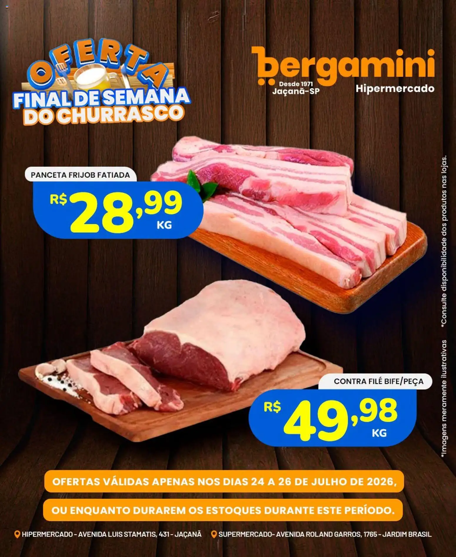 Supermercado Bergamini Folheto - válido de 24/07/2026 | Página: 2 | Produtos: Contra filé