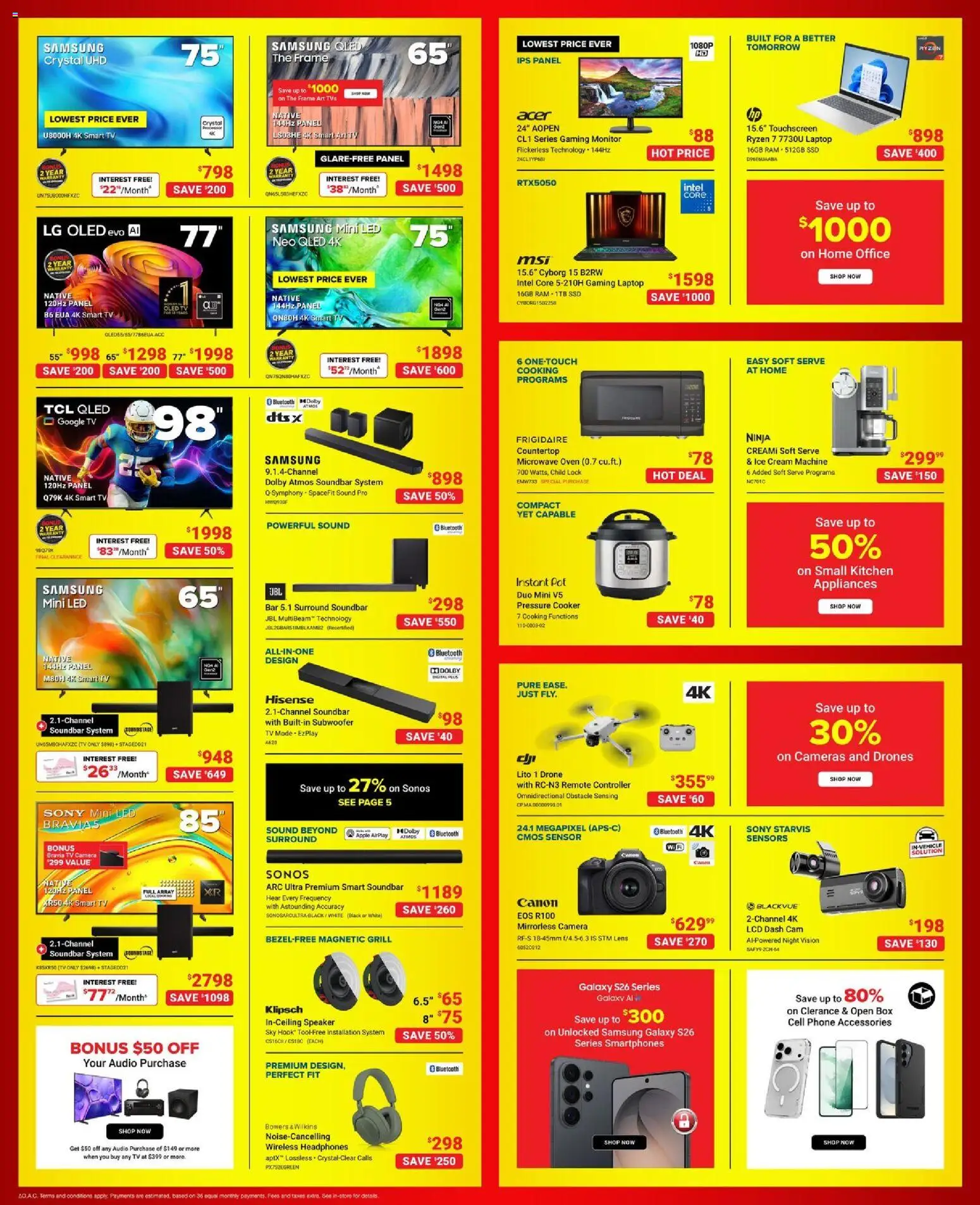 Visions flyer valid from Aug 28, 2026 | Page: 3 | Products: Tv, Oven, Laptop, Grill