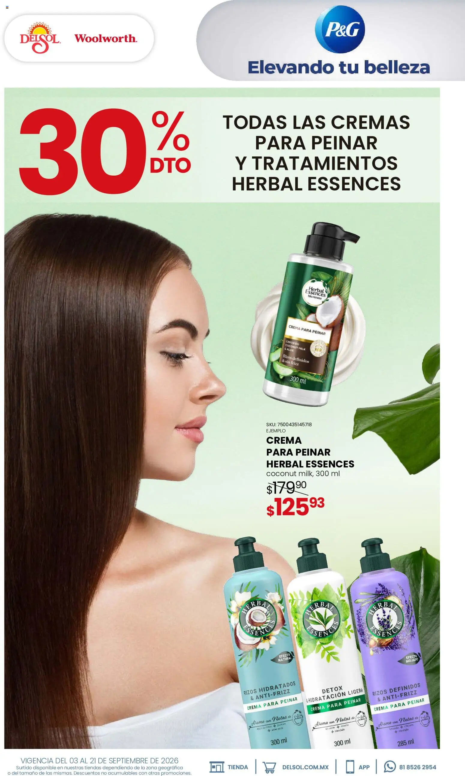 Nuevas ofertas de Del Sol y Woolworth válidas en toda la República Mexicana desde el 03/09/2026. ¡Encuentra las mejores ofertas en Del Sol y Woolworth catálogo Beauty Days! | Página: 4 | Productos: Crema, Cítricos