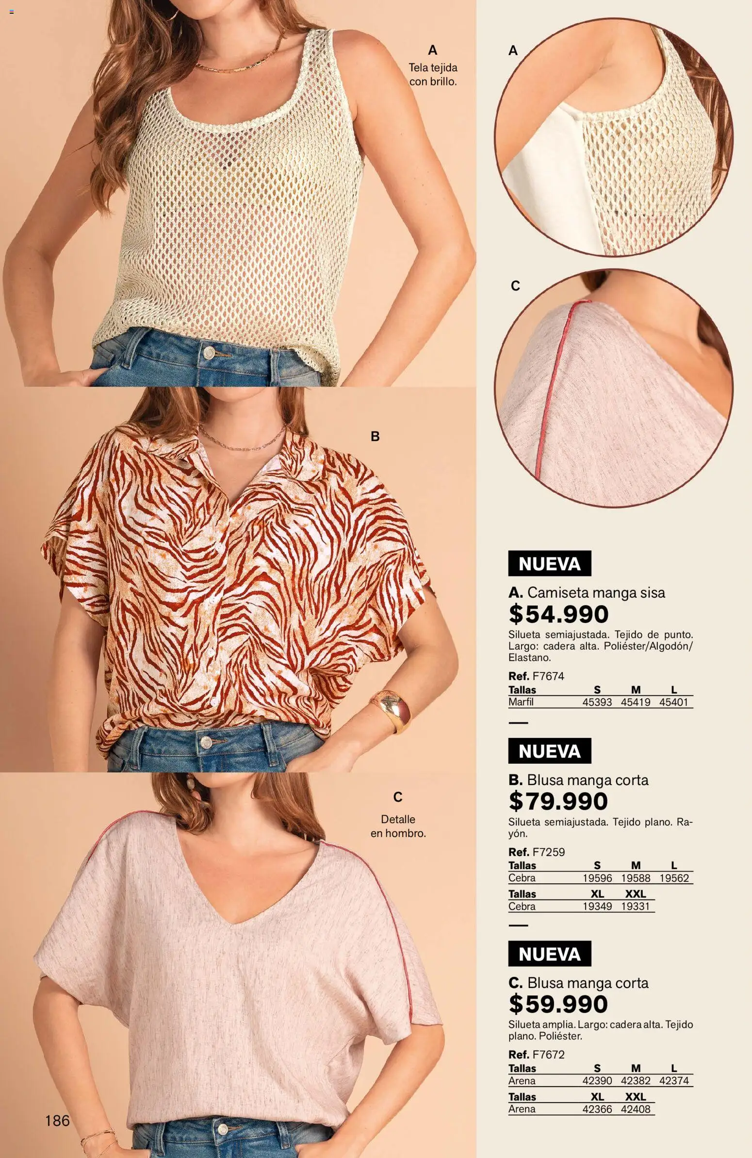 Leonisa revista - valida desde el 04.06.2026 | Página: 186 | Productos: Camiseta, Camiseta manga sisa, Blusa