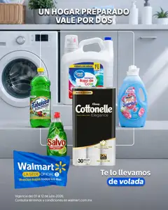 Vista previa de Walmart folleto Un hogar prepadajo vale por dos, nuevo folleto de la tienda, válido en México a partir del 01/07/2026